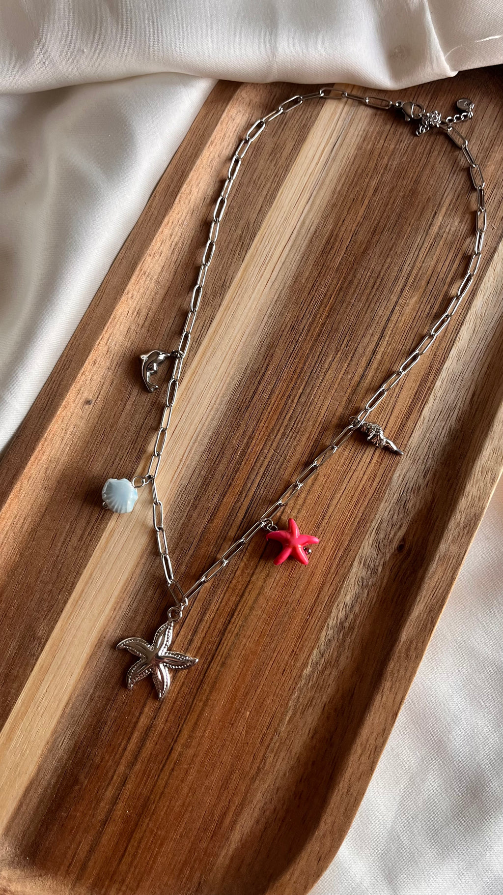 Coral Star Necklace