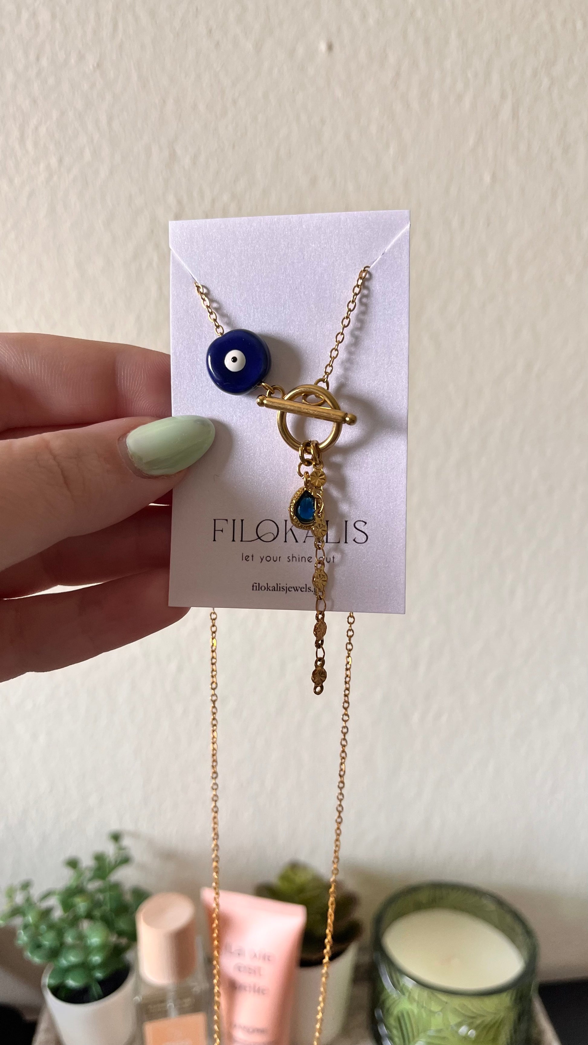 Folegandros gold necklace
