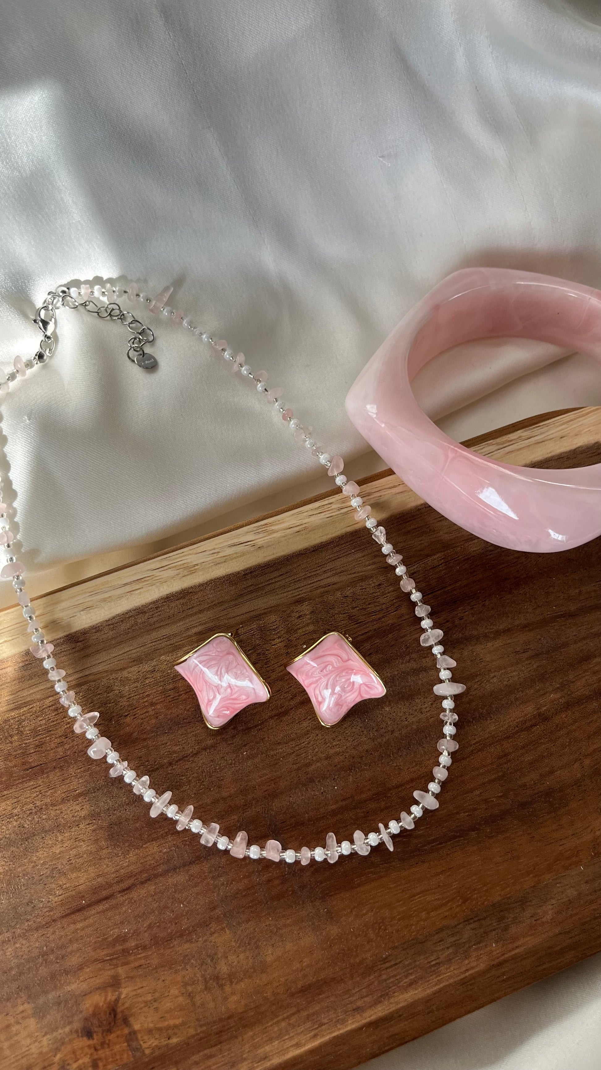 Pink Grapefruit Necklace