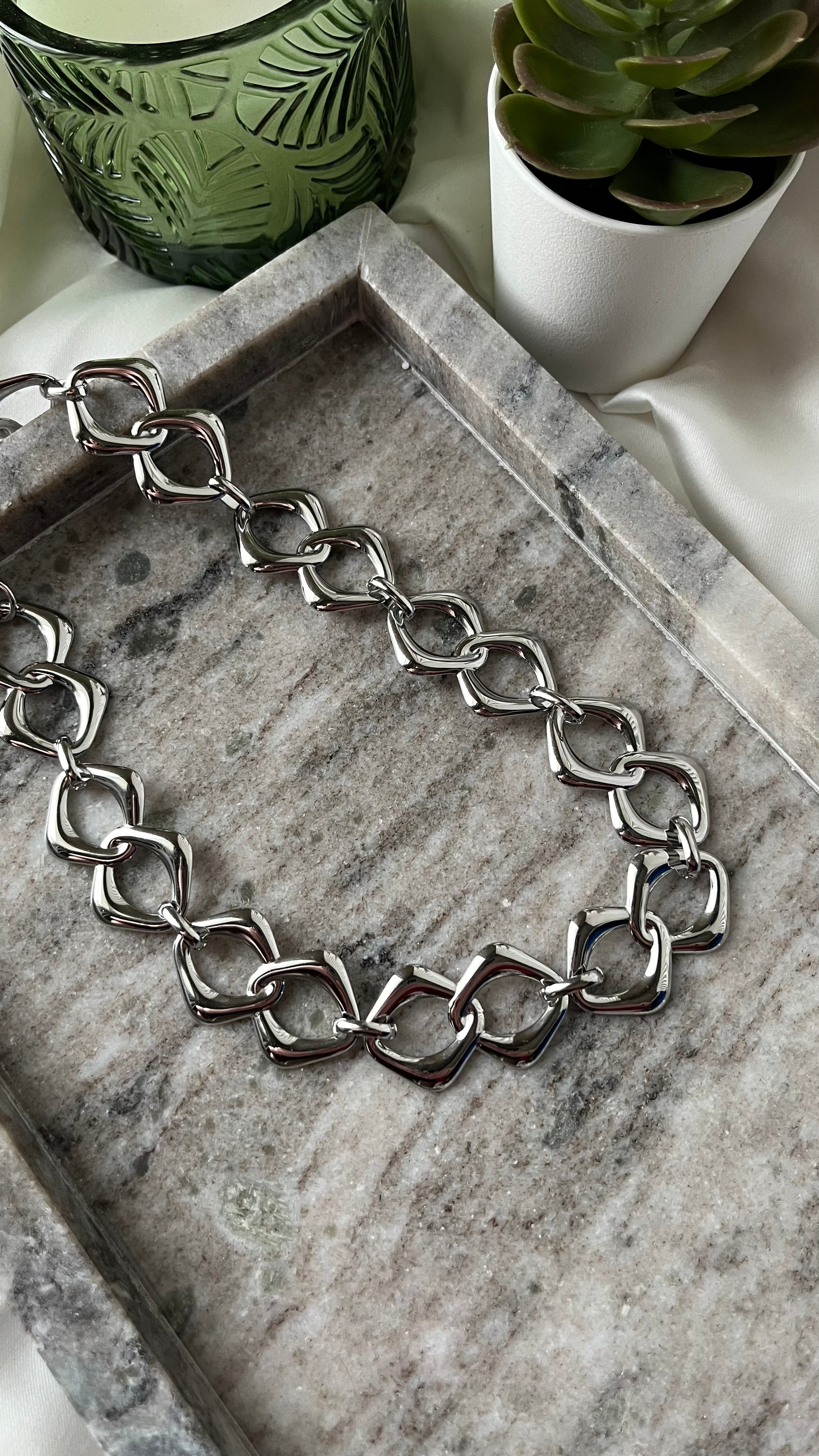 Oriane Necklace Silver