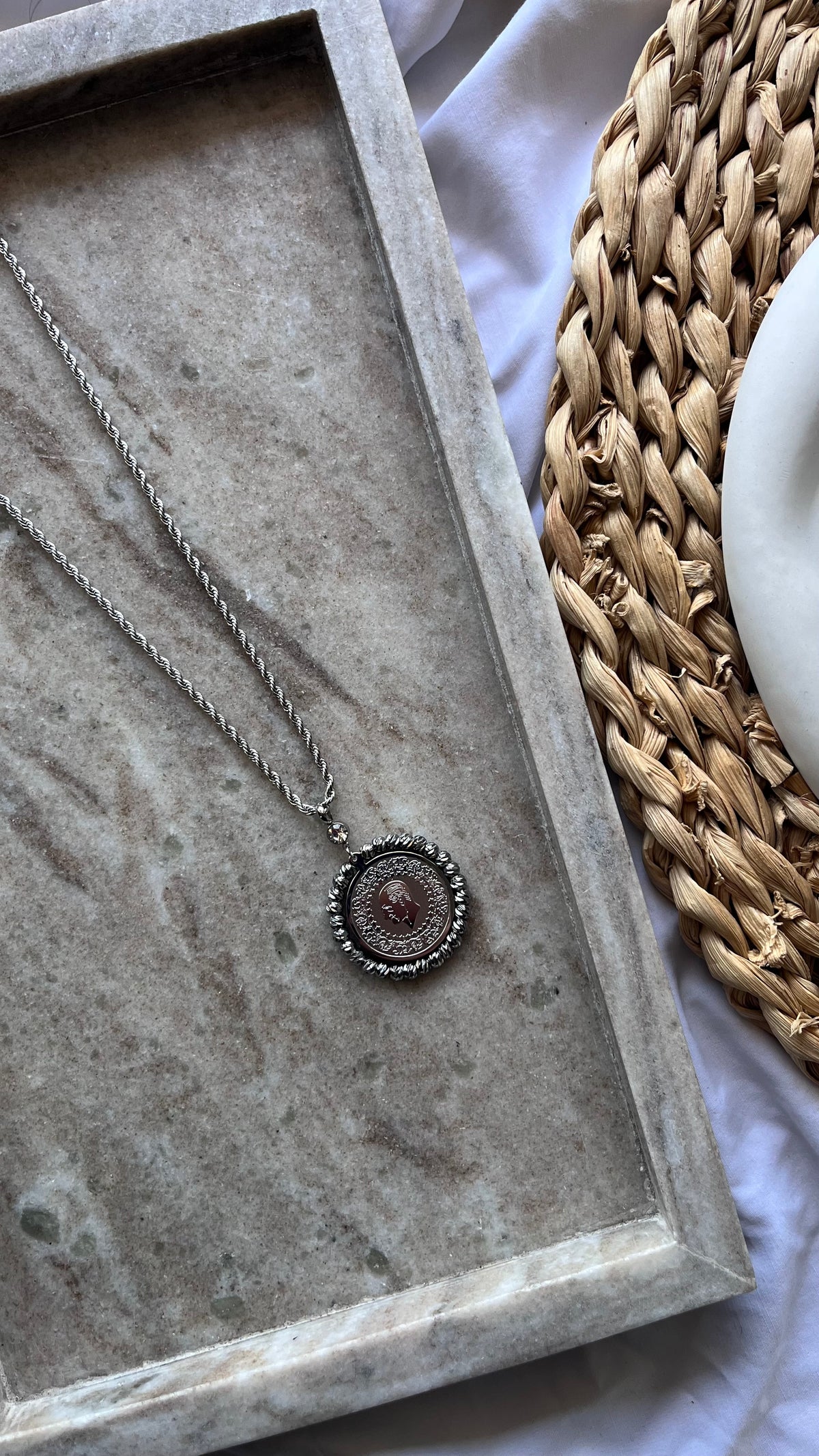 Lyra Silver Necklace