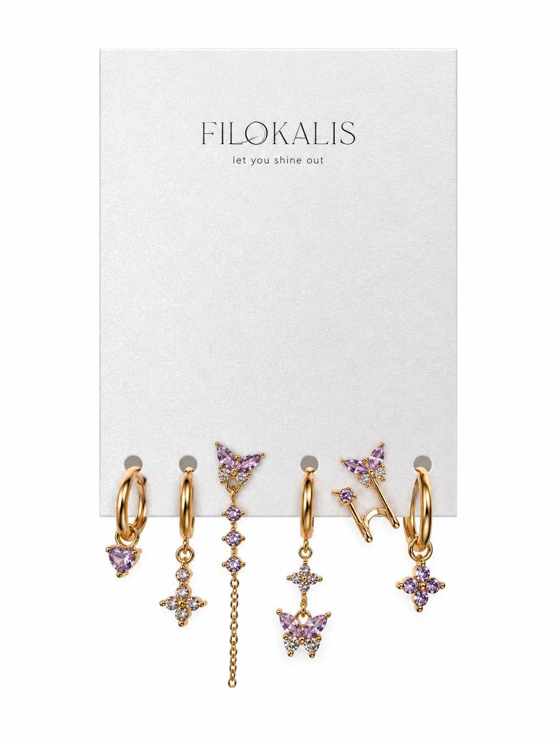 Butterfly Glow Set-Purple