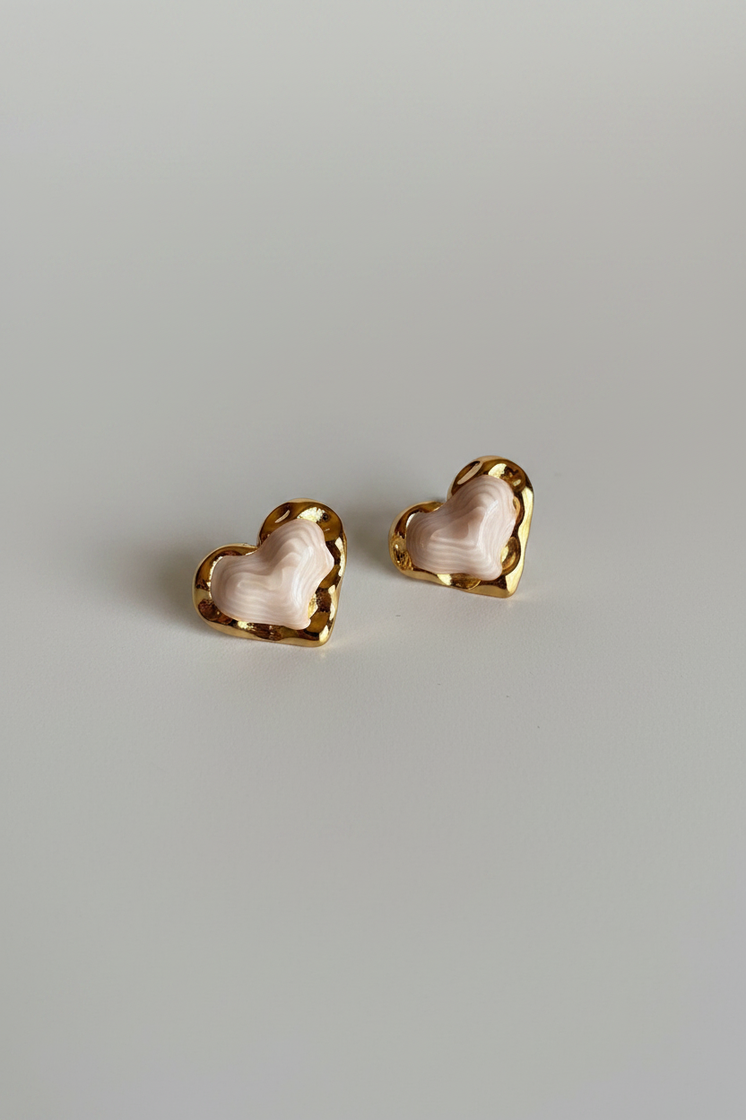 Amour Marbré Studs