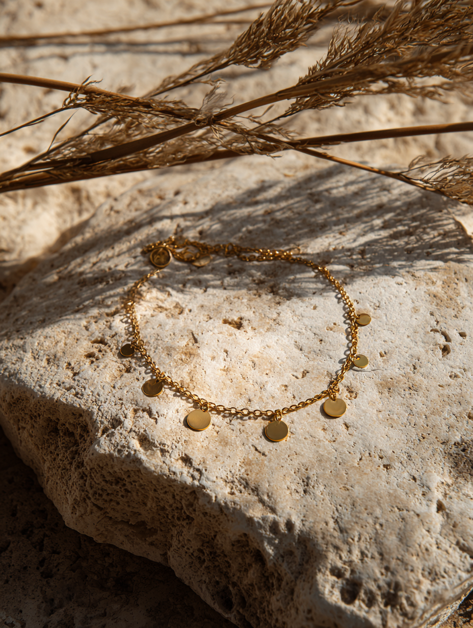 Gold Classic Ring with Sapphire