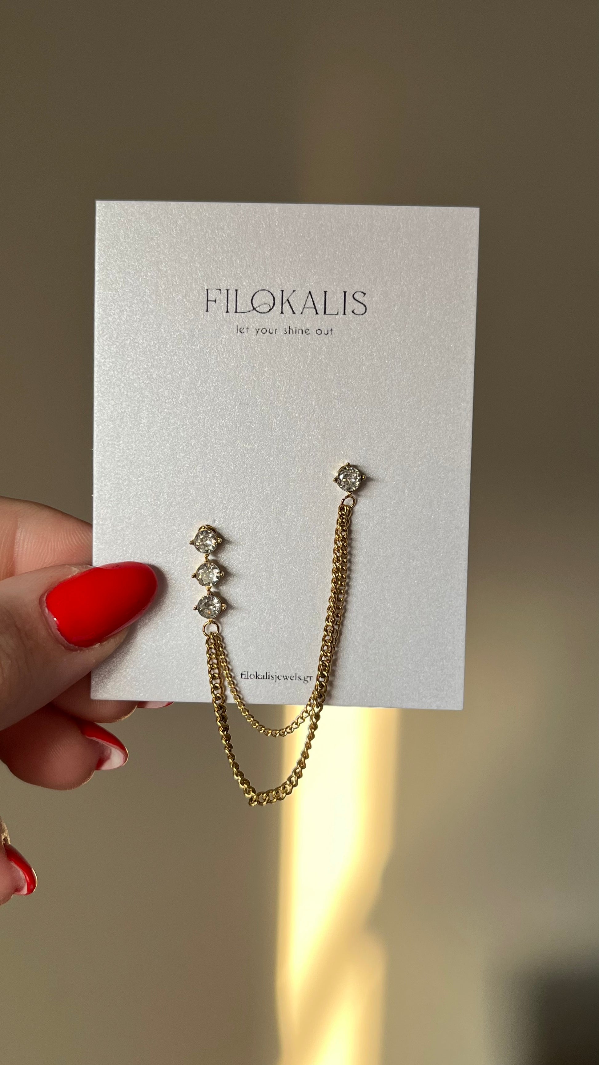 Golden Chain Link Ear Cuff Set