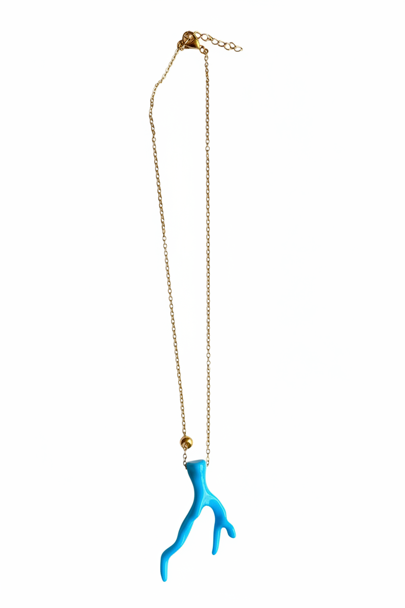 Azure Coral Necklace