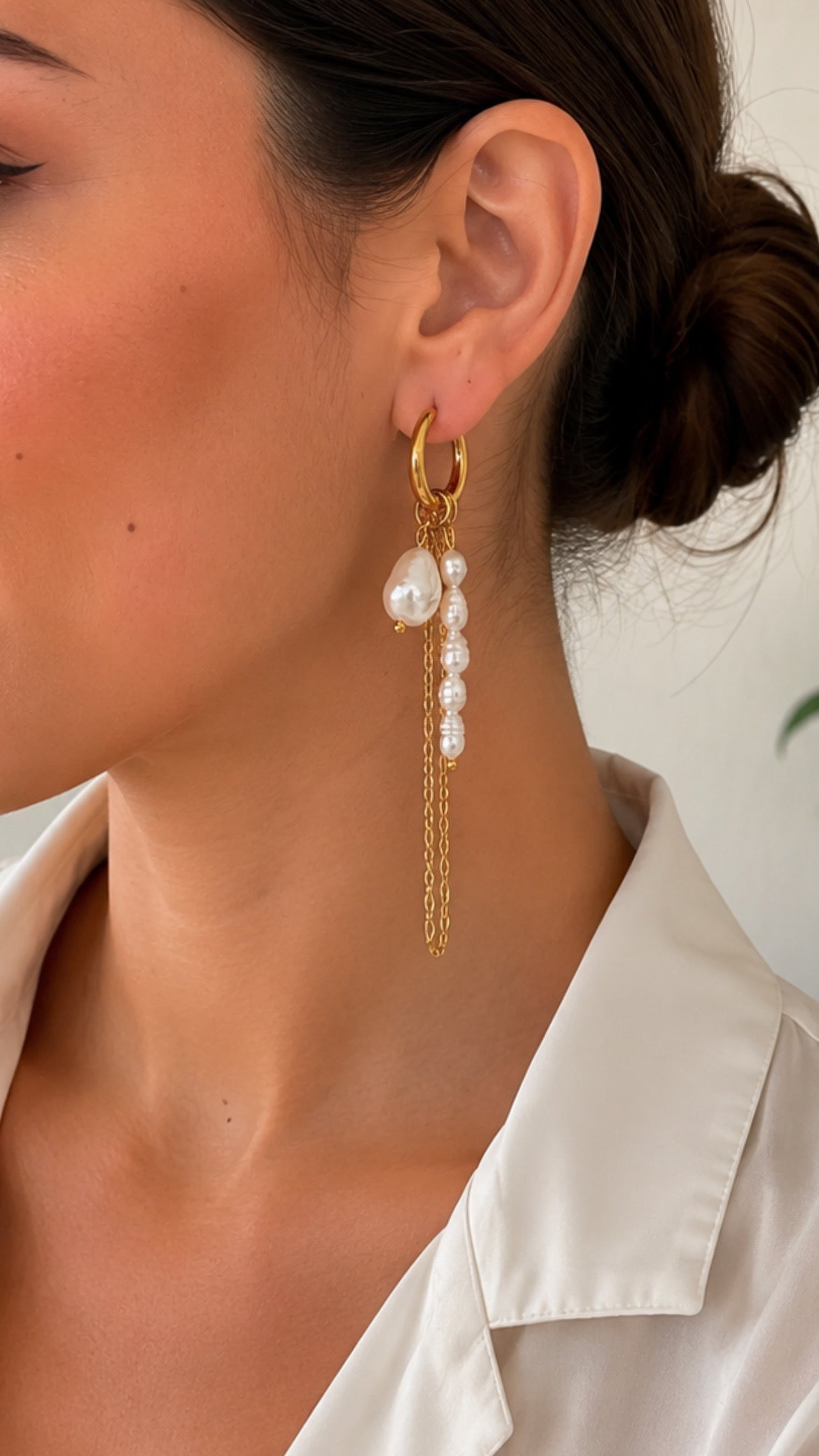 Sia gold earrings