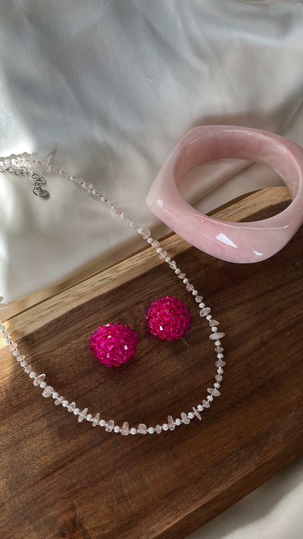 Pink Grapefruit Necklace