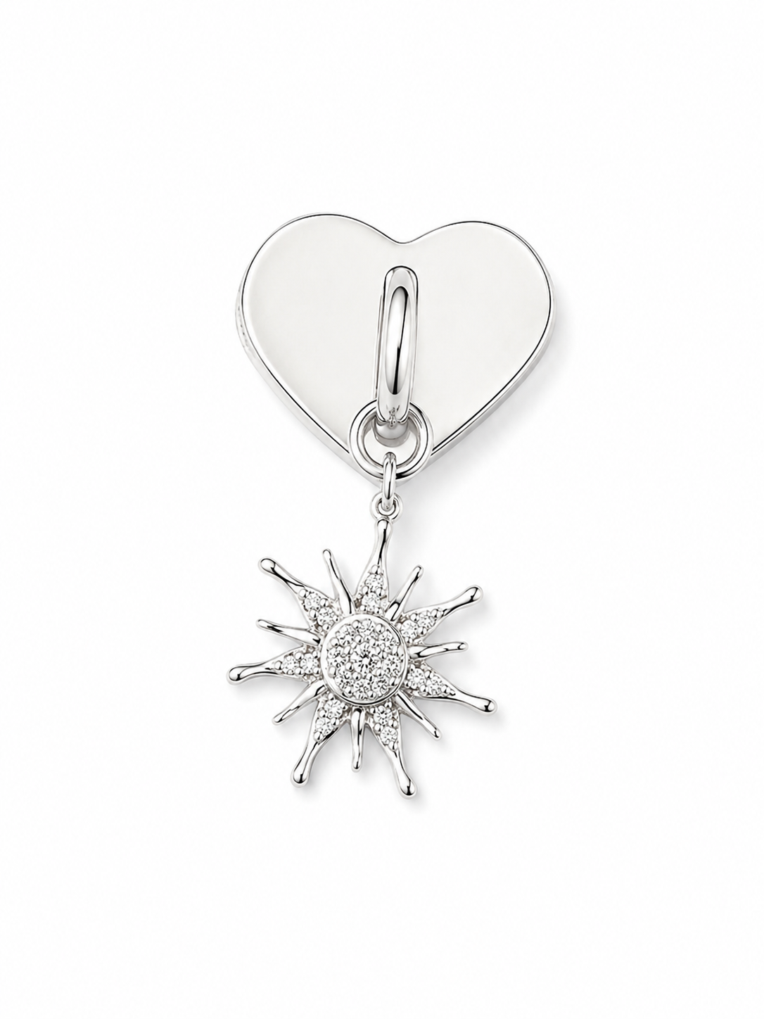 Sun Heart Charm