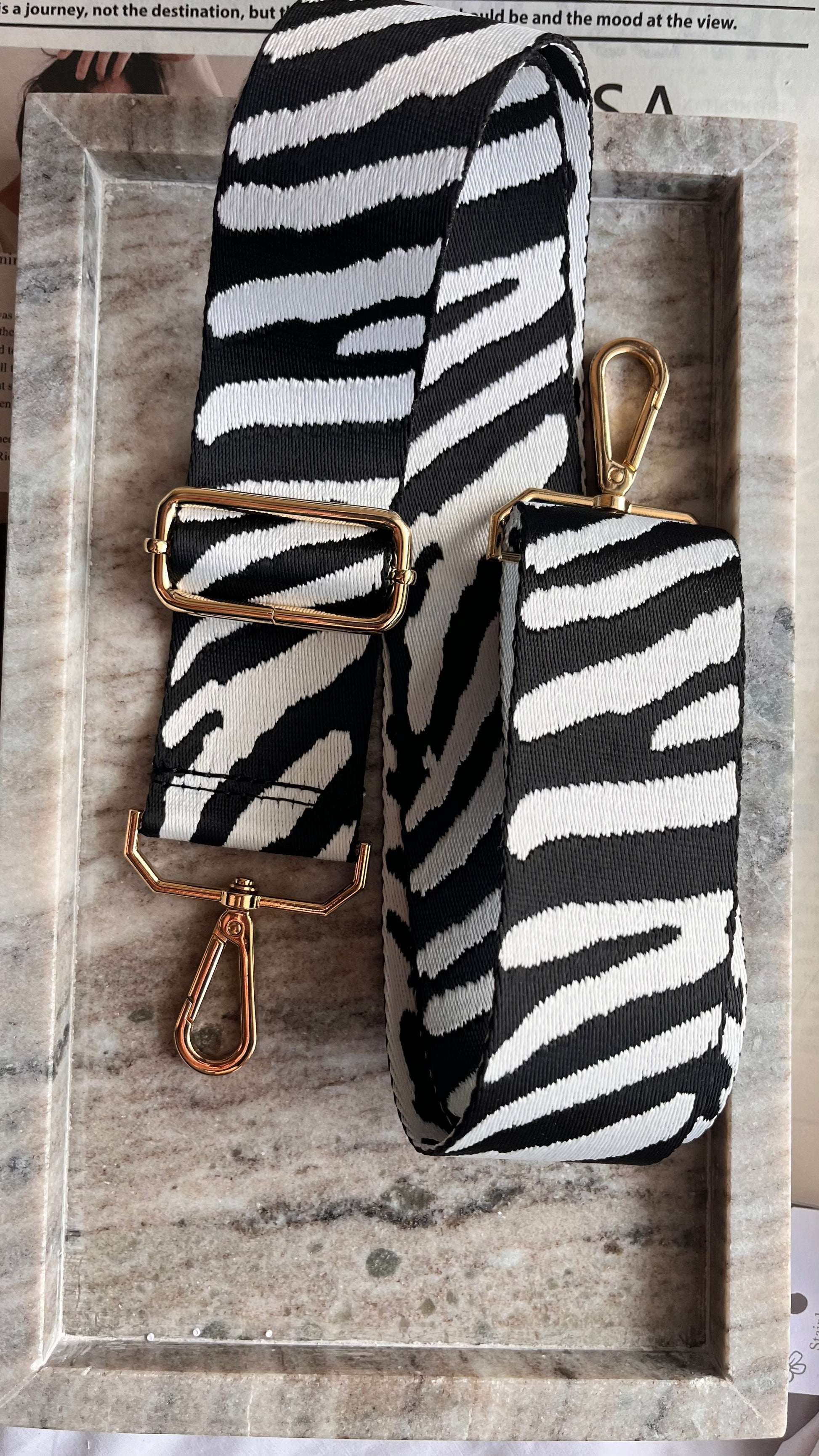 Zebra Bag Strap