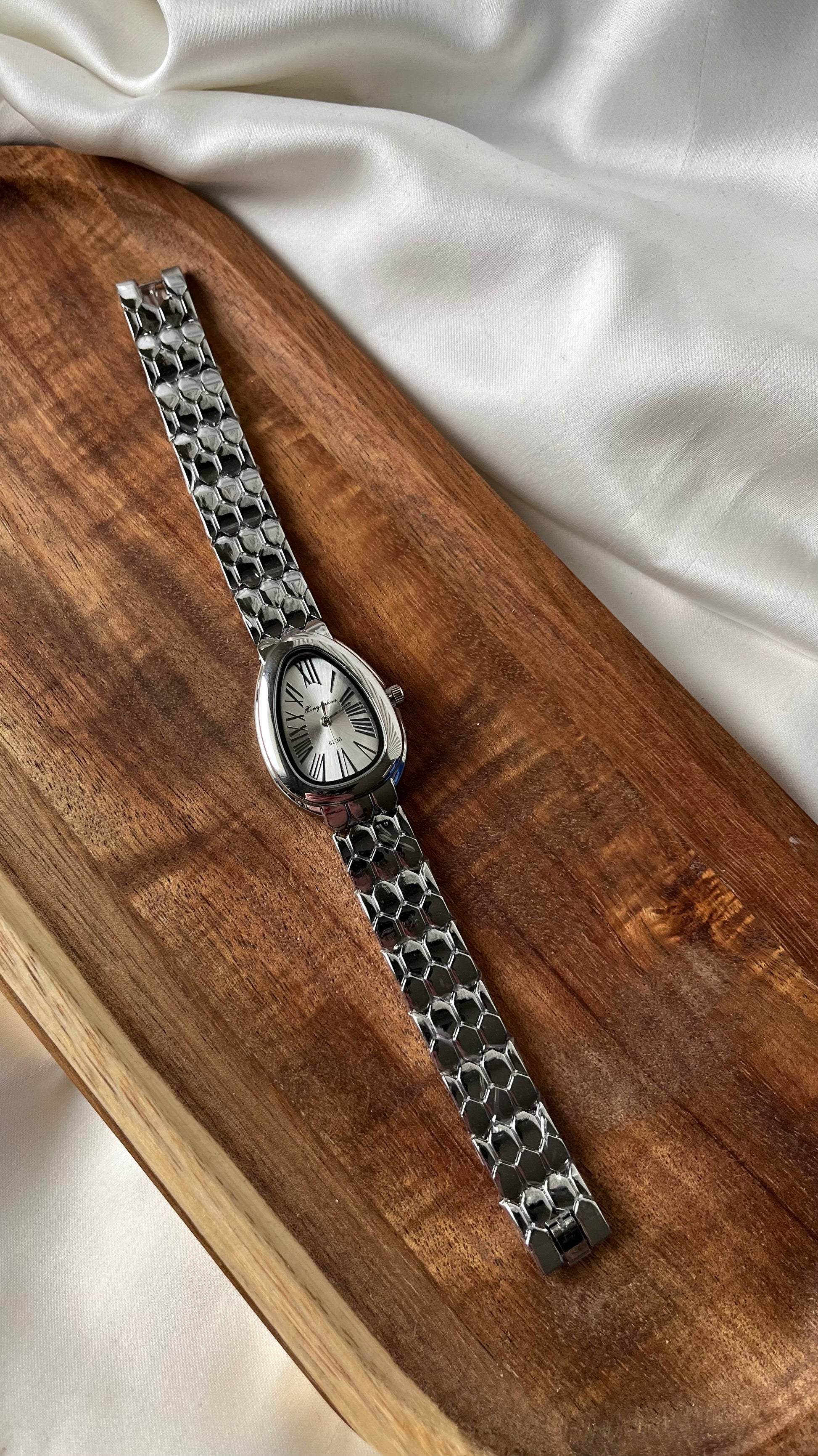 Silver Snake Watch