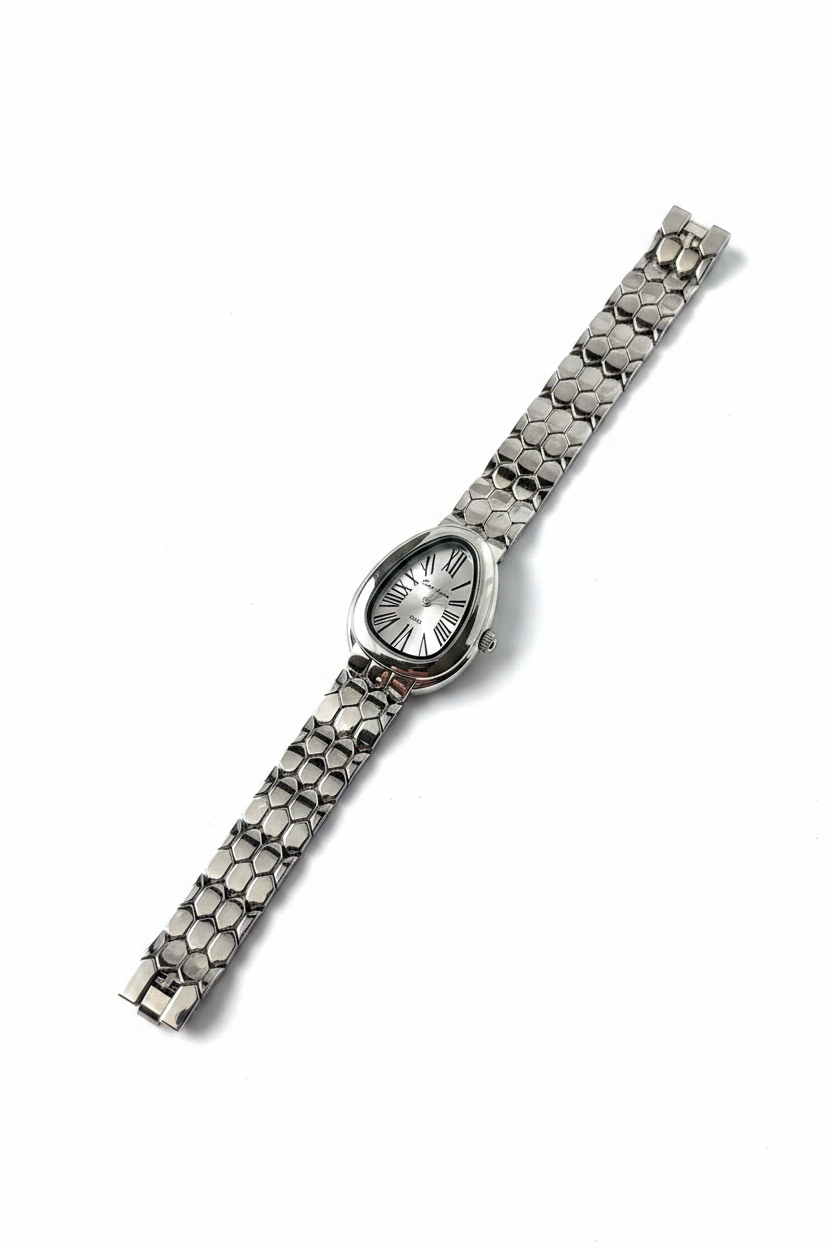 Silver Snake Watch