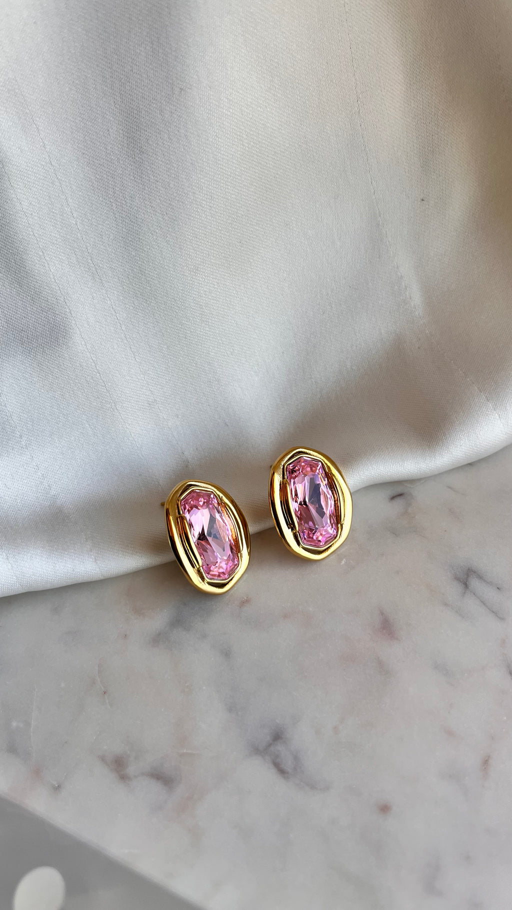Earrings Pink Glow