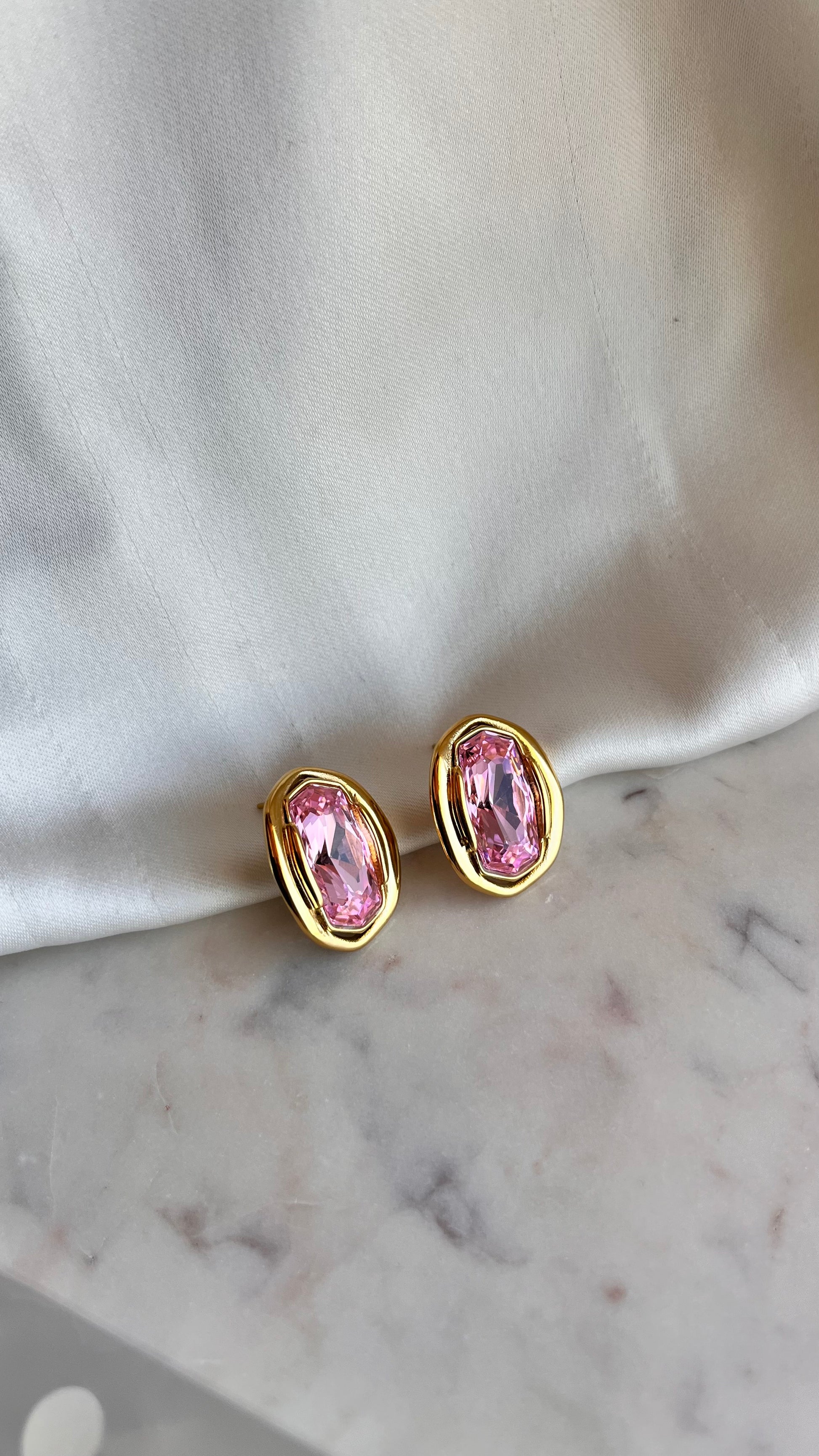 Earrings Pink Glow