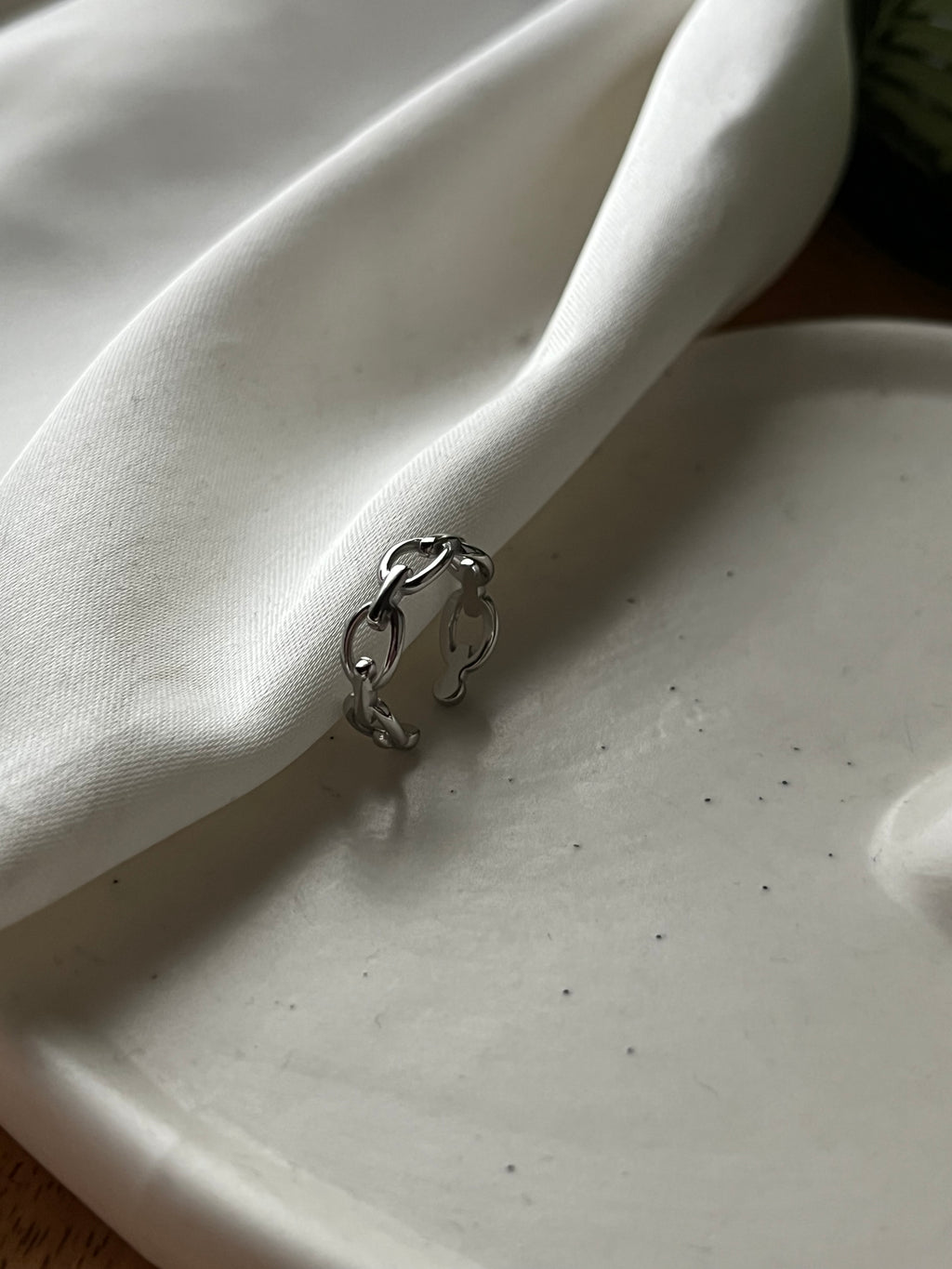Chain Silver Ear Cuff