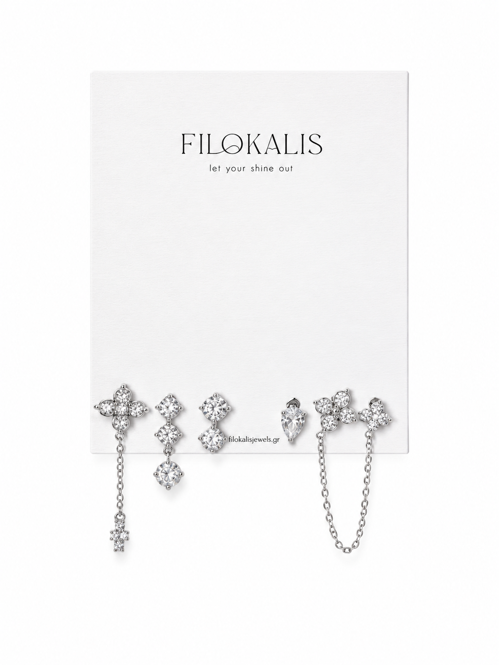 Silver Spark Ear Set