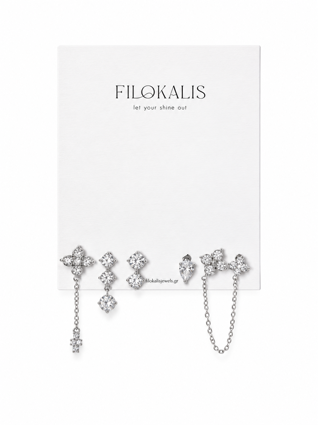 Silver Spark Ear Set