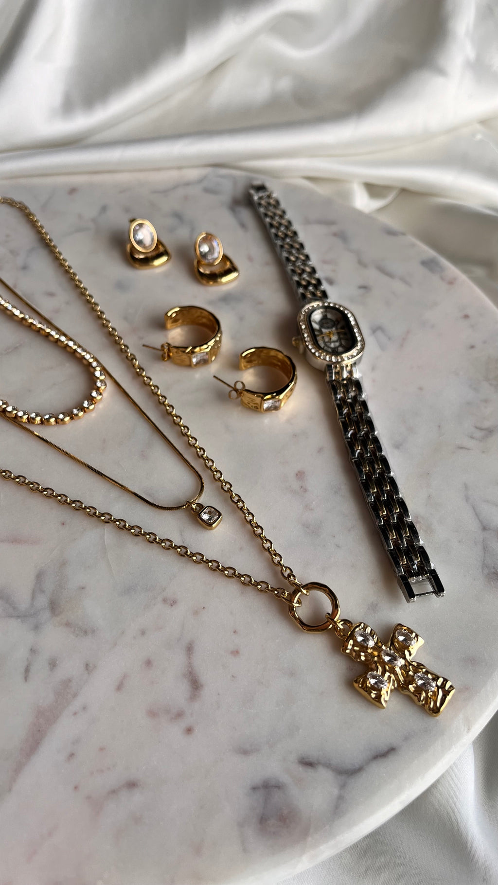 Earrings Golden Edge