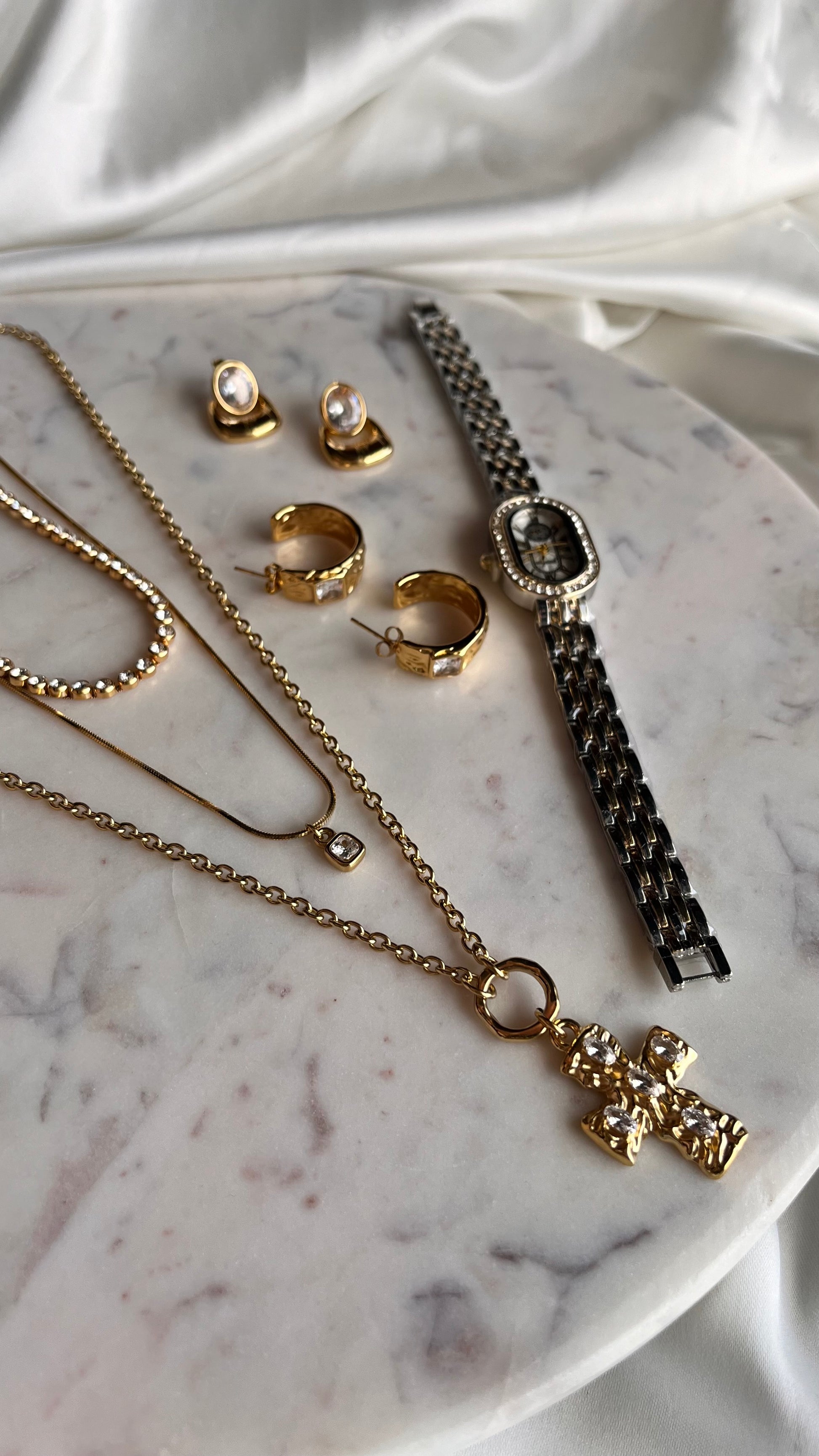 Earrings Golden Edge