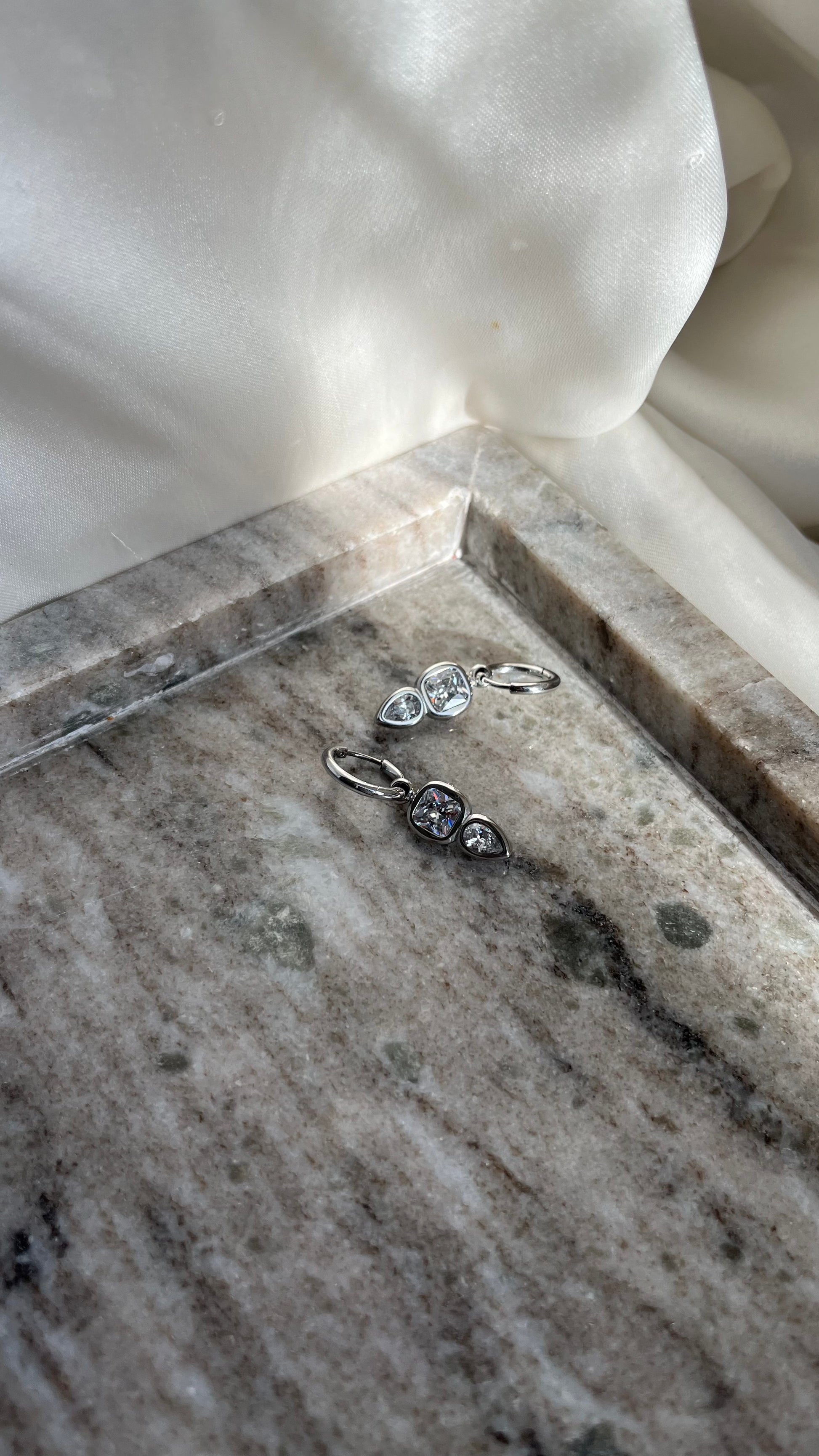 Elena Earrings Silver