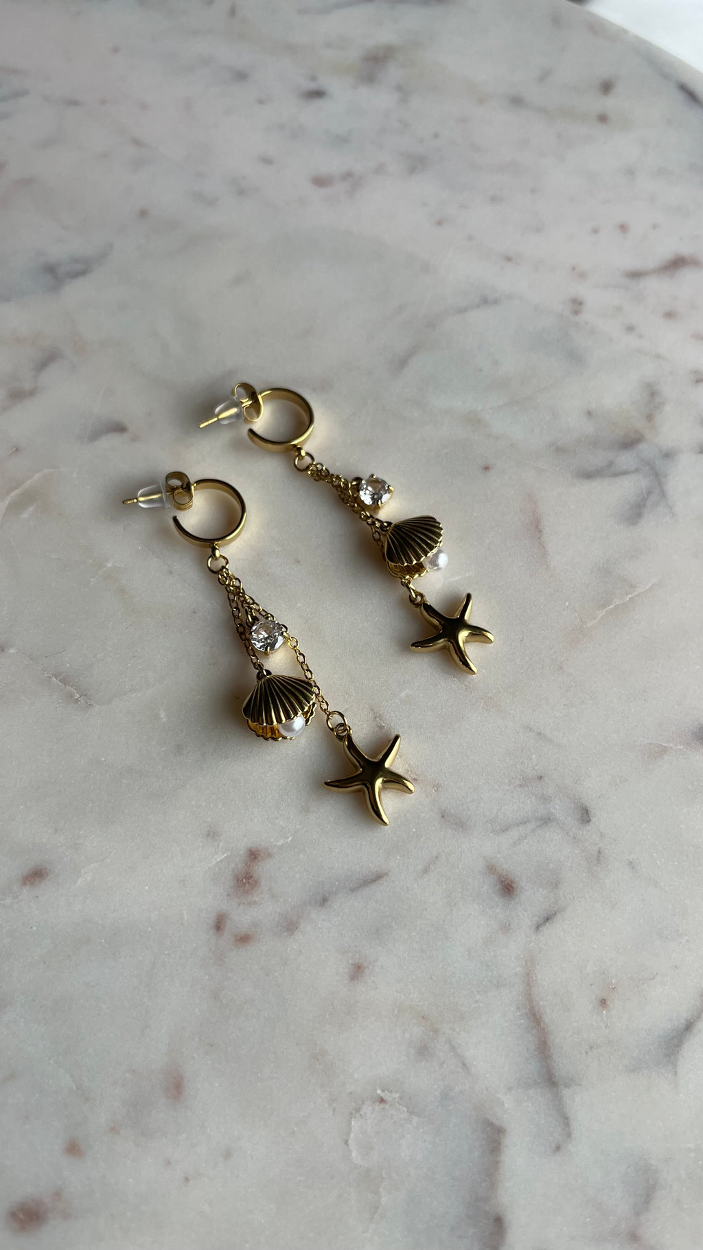 June gold earrings