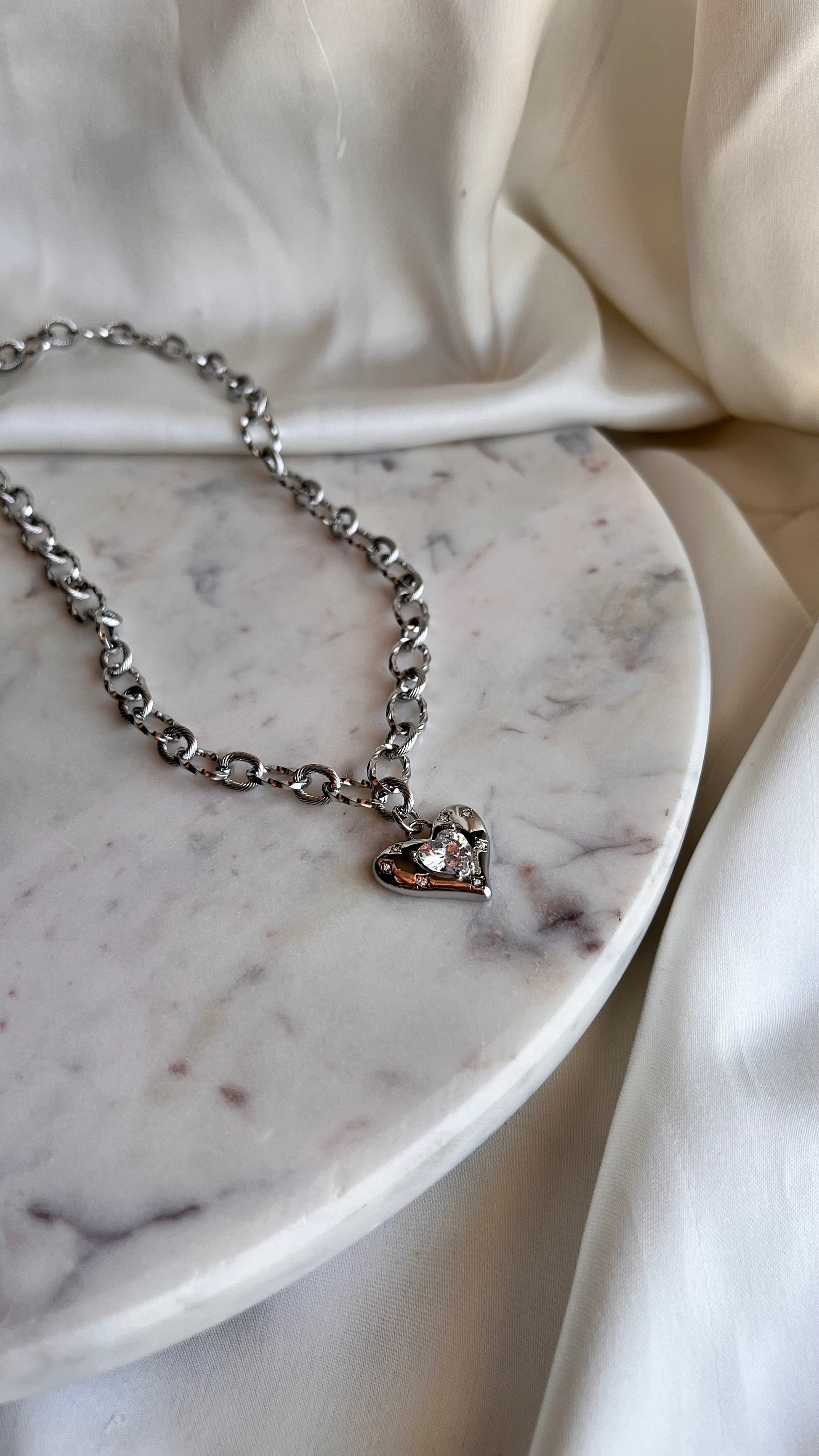 Necklace Silver Heart