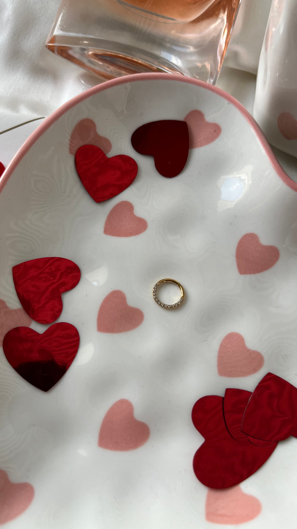 Mini Crystal Hoop Gold – Second Piercing