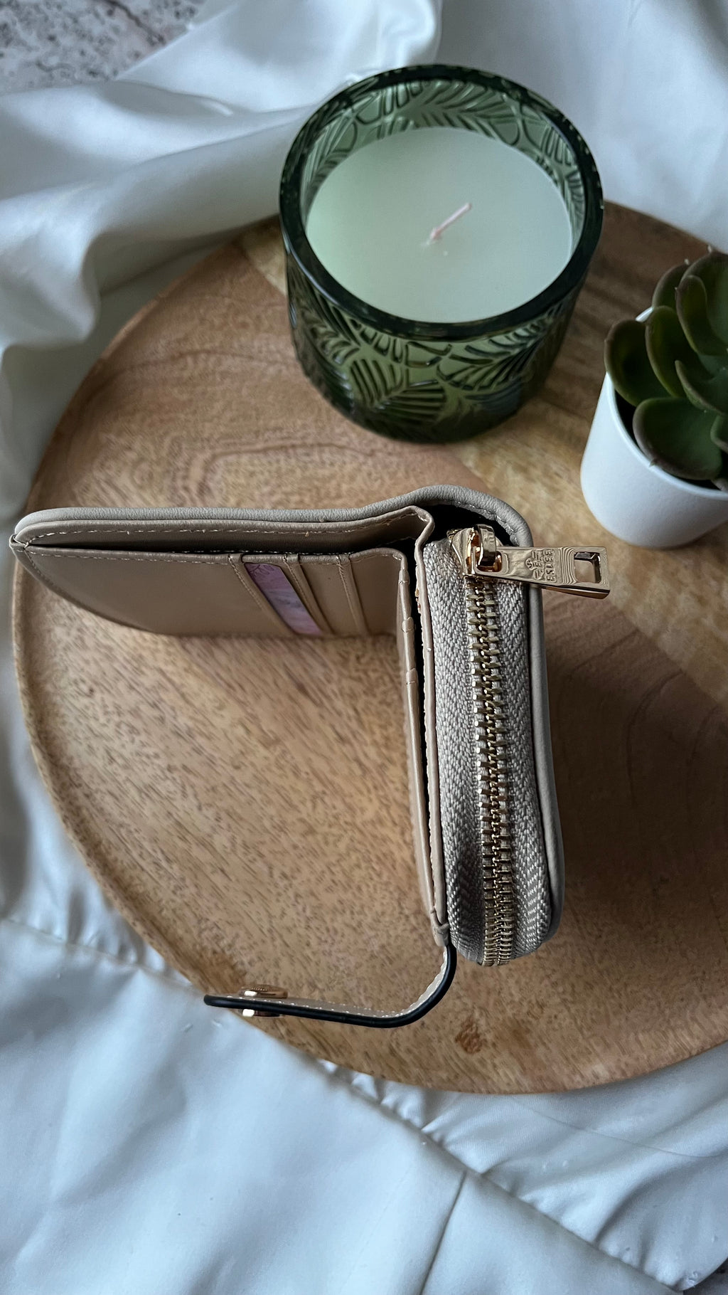 Mini wallet Camel