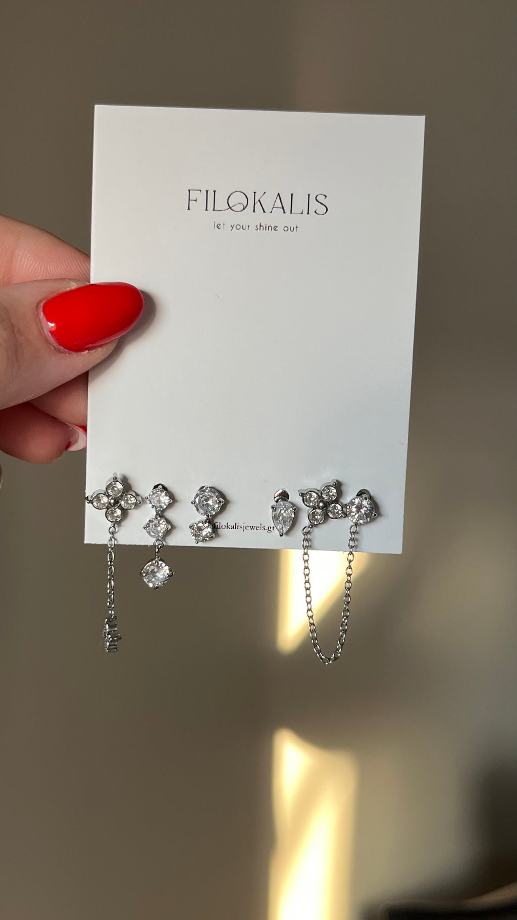 Silver Spark Ear Set