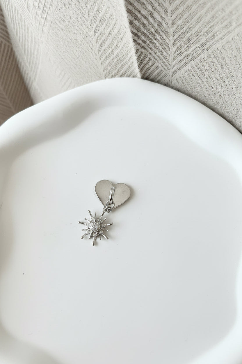 Sun Heart Charm