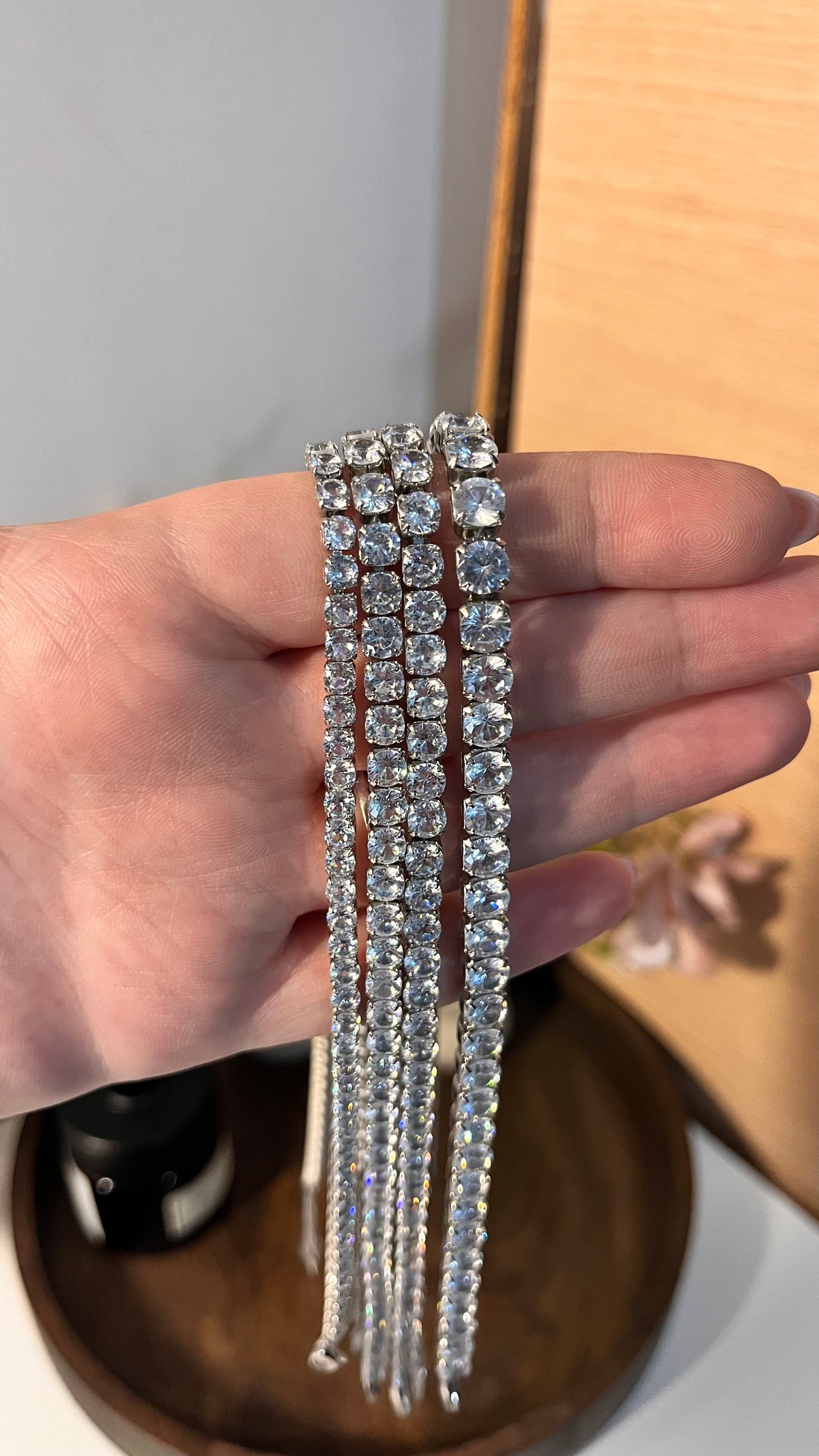 Crystal Glow Tennis Necklace