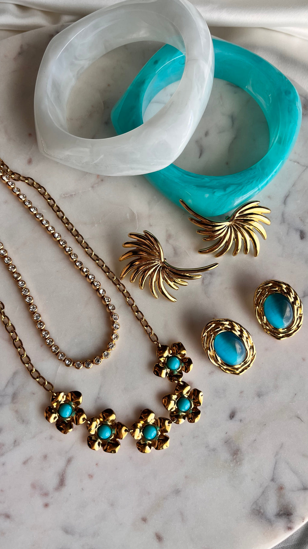 Necklace Turquoise Bloom