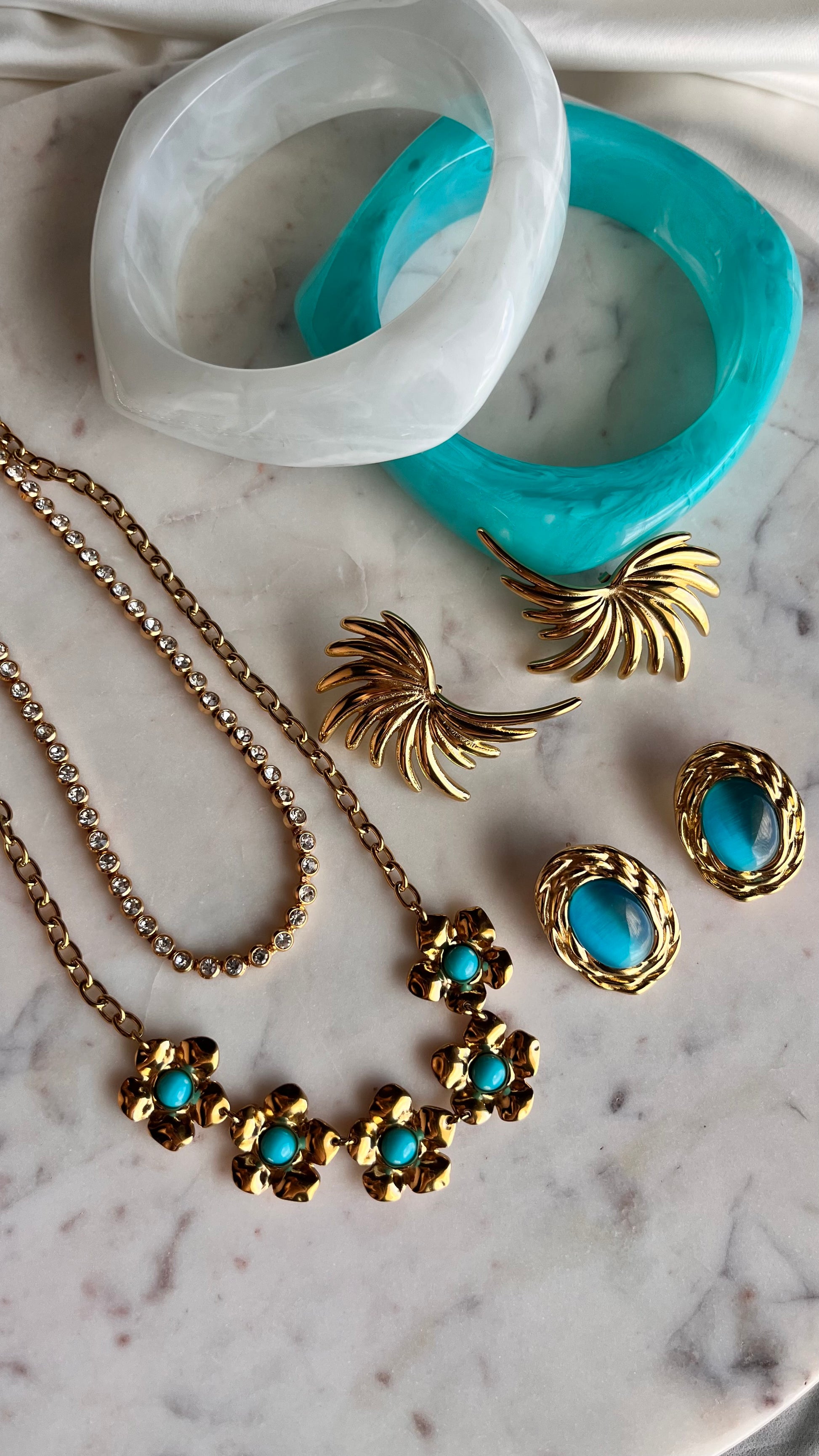 Necklace Turquoise Bloom