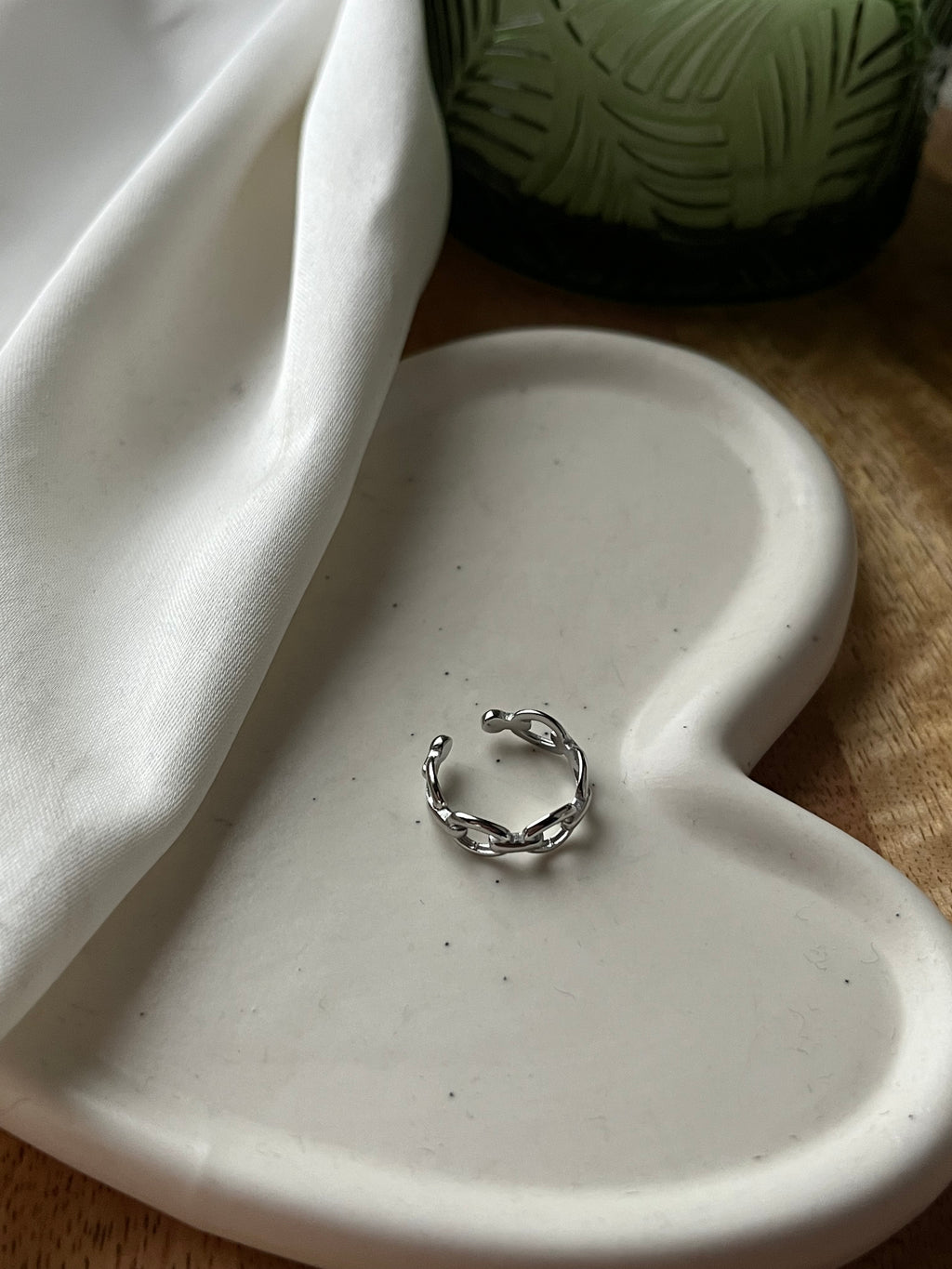 Chain Silver Ear Cuff