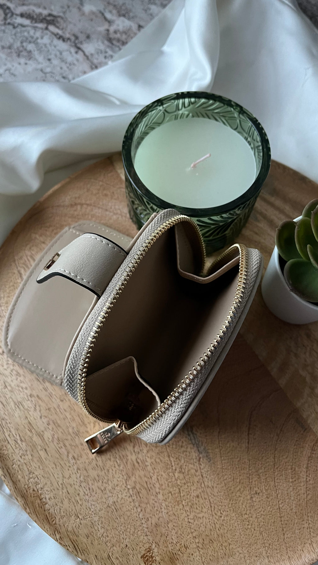 Mini wallet Camel