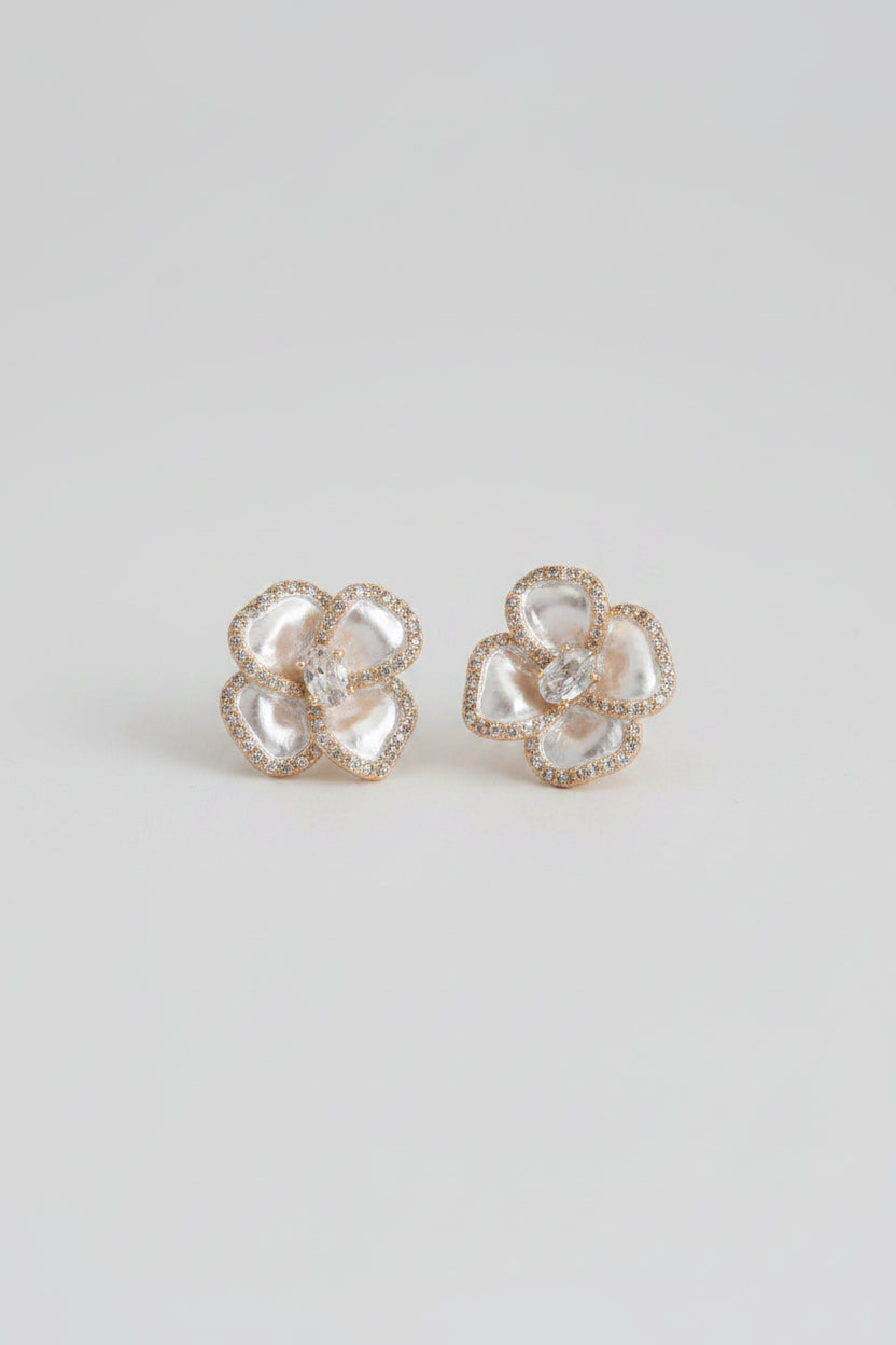 Pearl Blossom Earrings