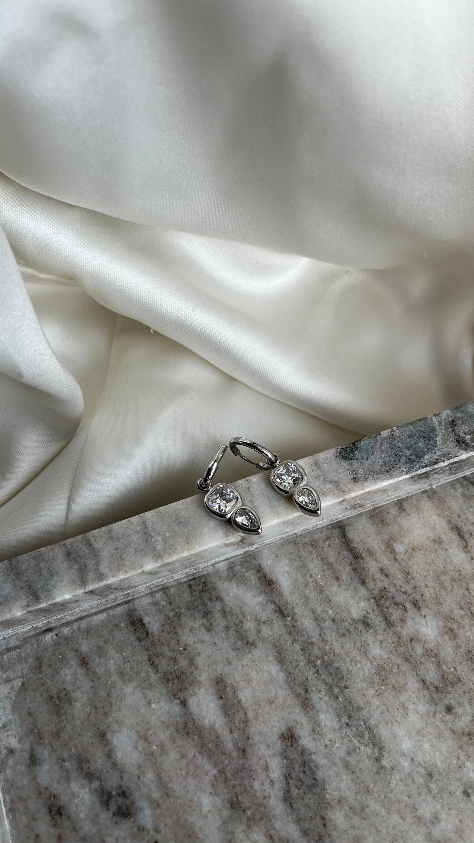 Elena Earrings Silver