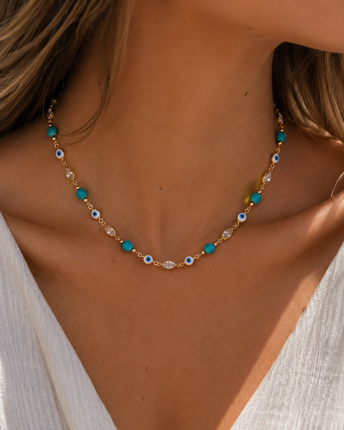 Blue Eye Elegance Necklace
