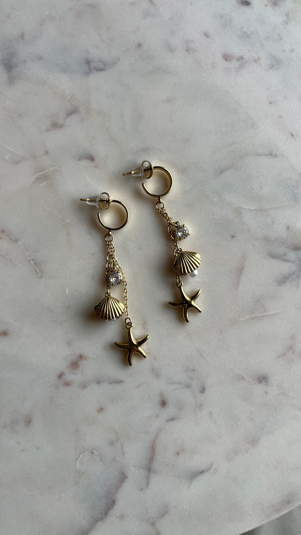 June gold earrings