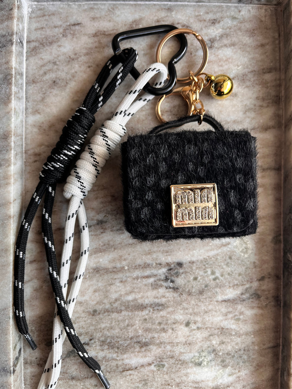 Midnight Teddy Bag Charm