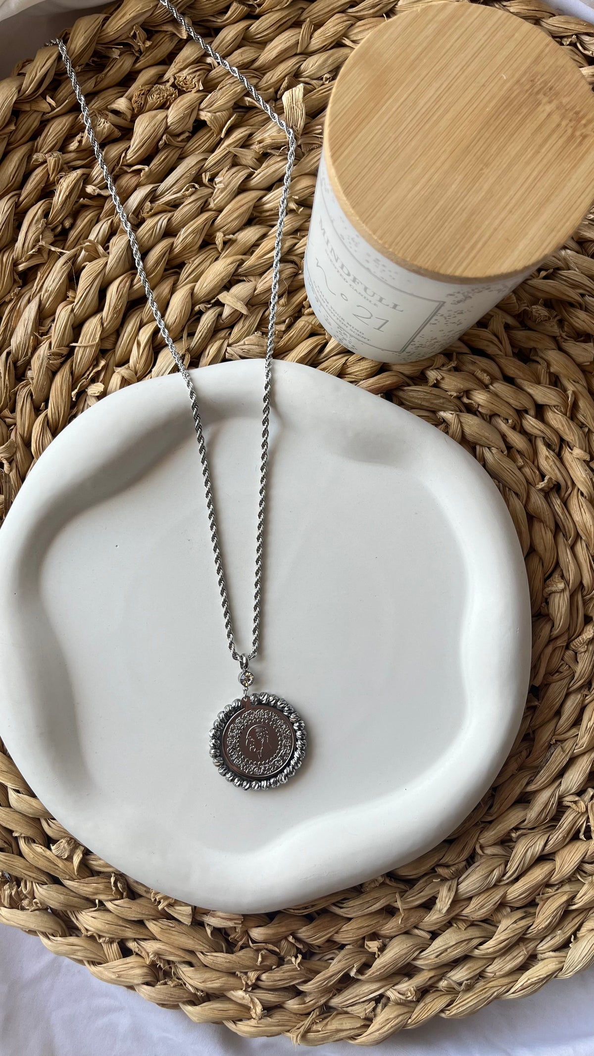 Lyra Silver Necklace