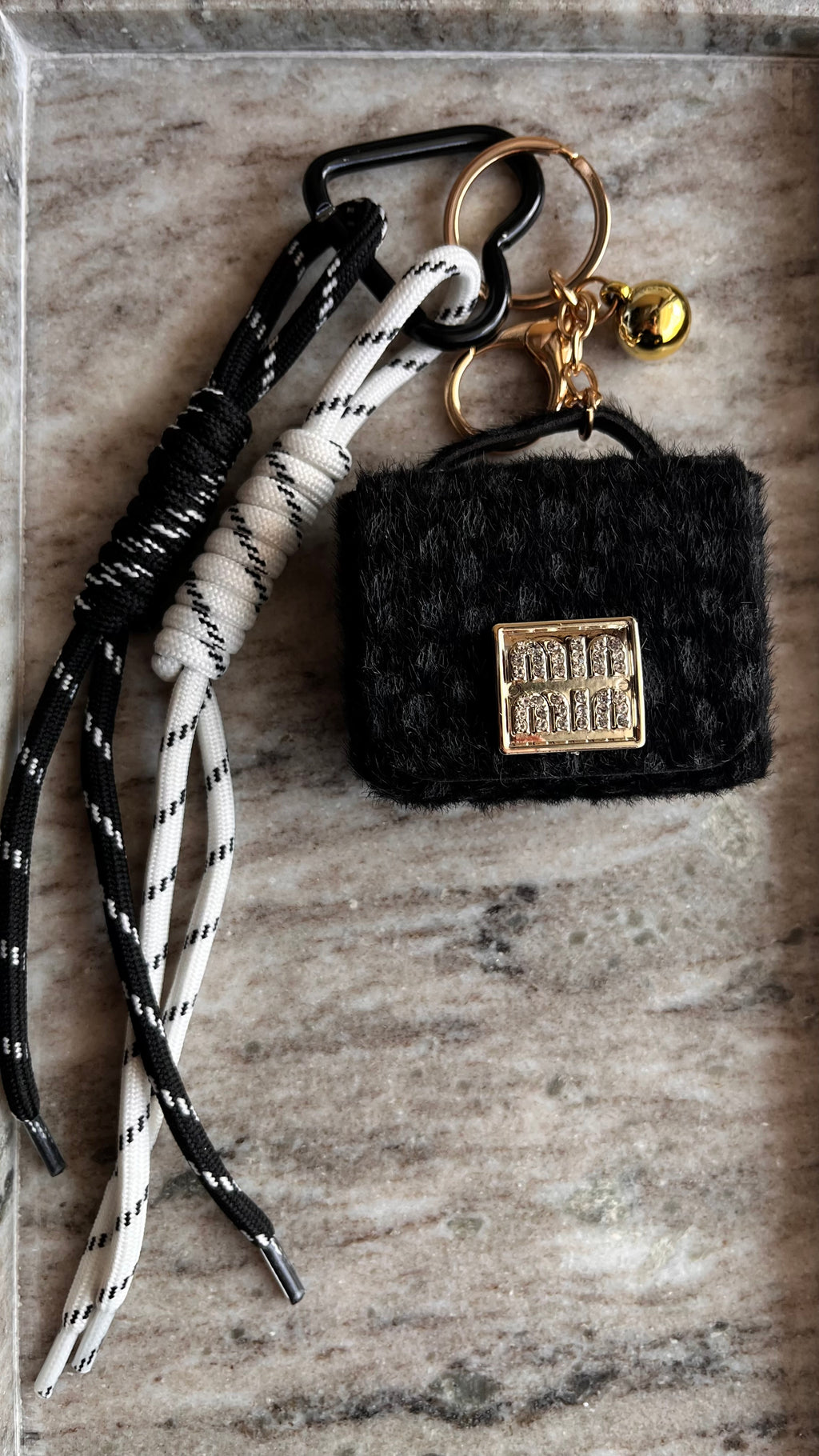 Midnight Teddy Bag Charm