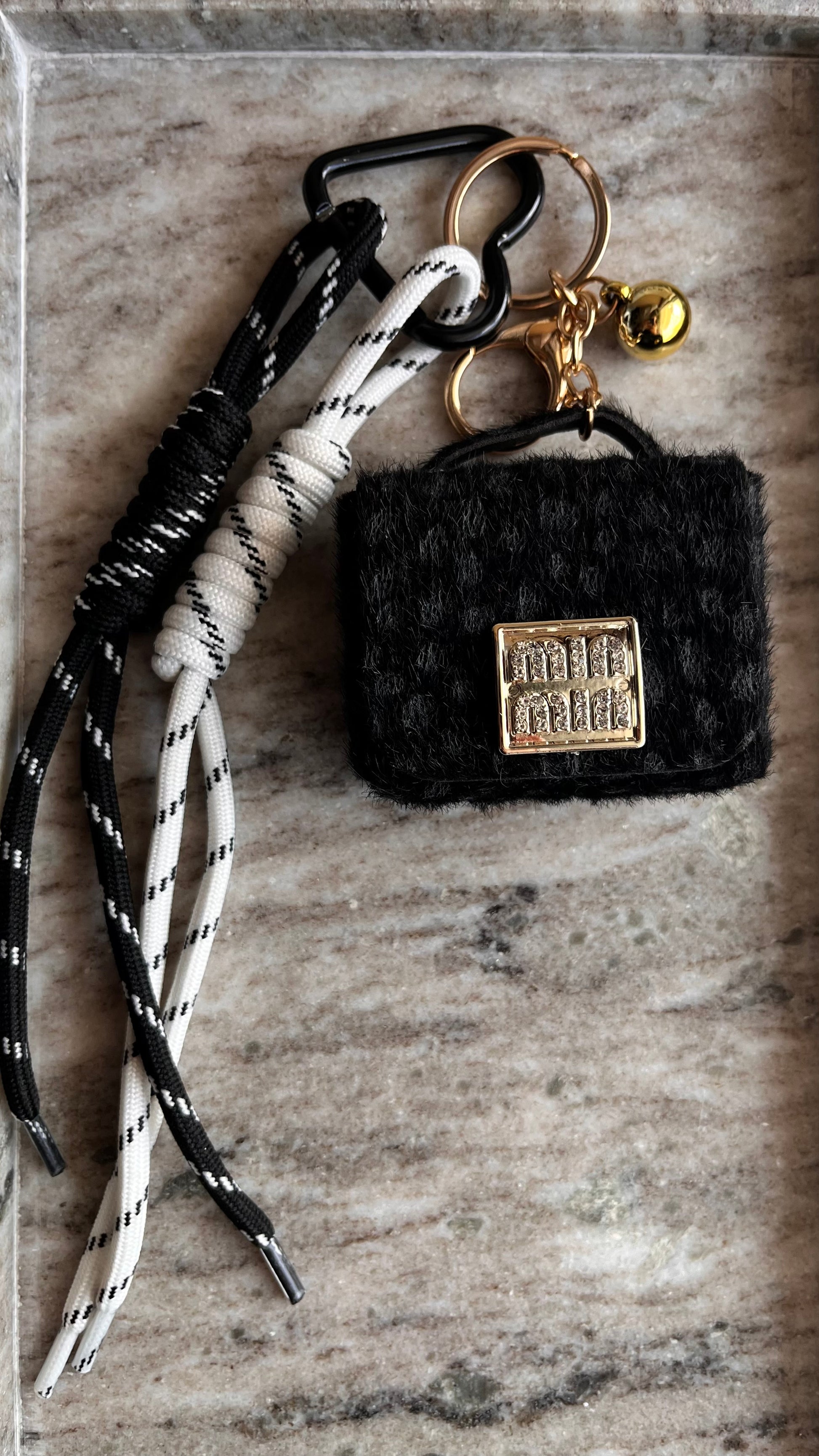 Midnight Teddy Bag Charm