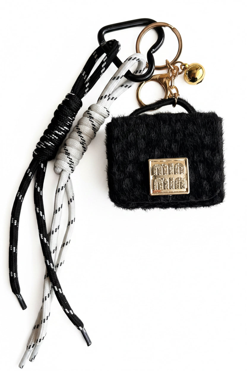 Midnight Teddy Bag Charm