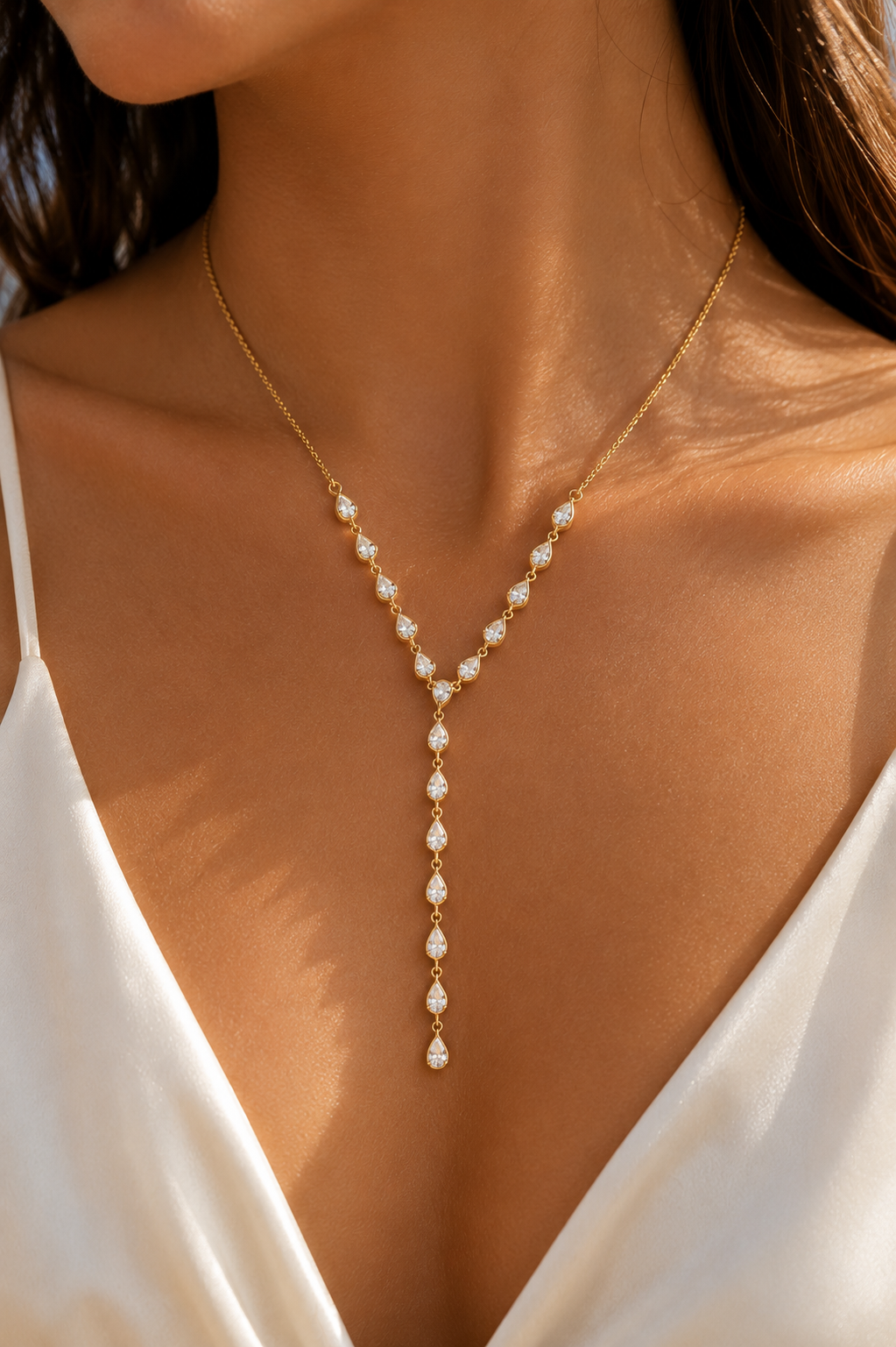 Celeste Drop Y Necklace