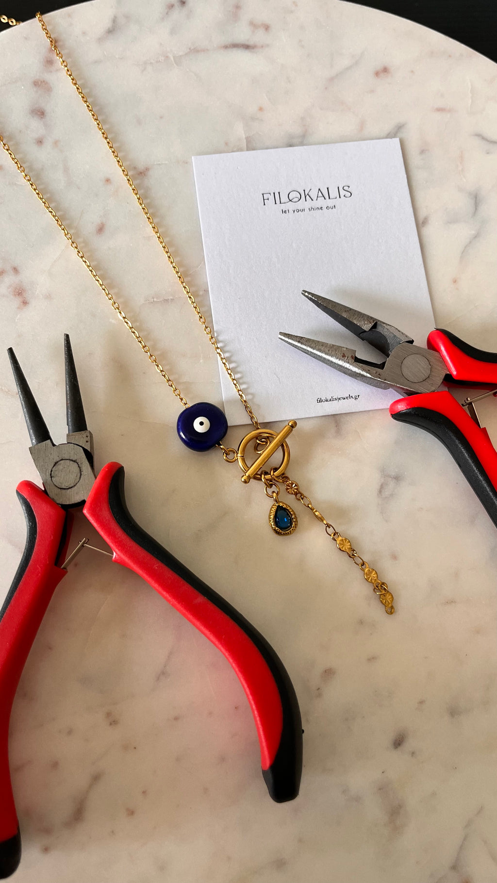 Folegandros gold necklace