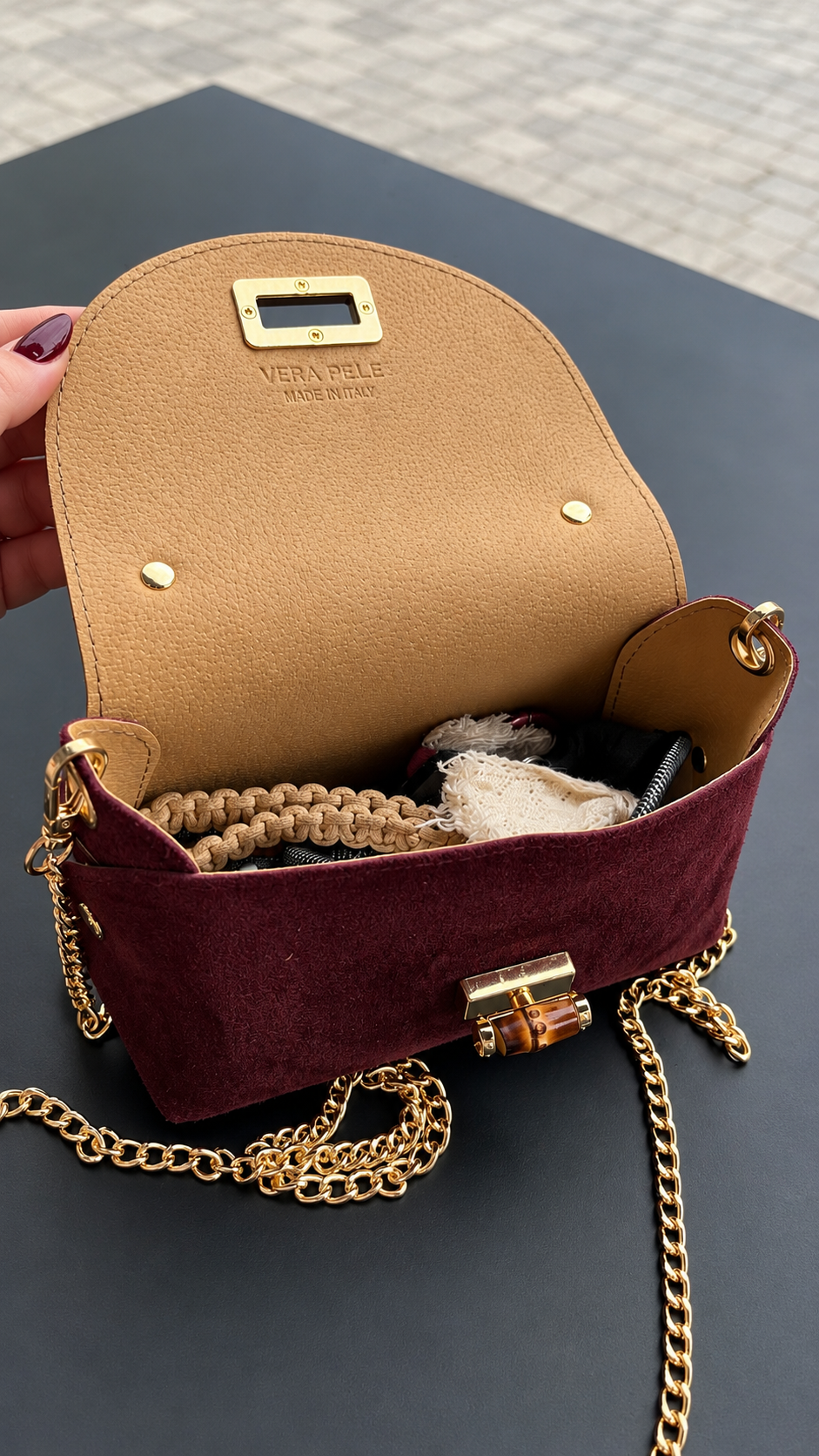 Belgrade Suede Leather Mini Bag