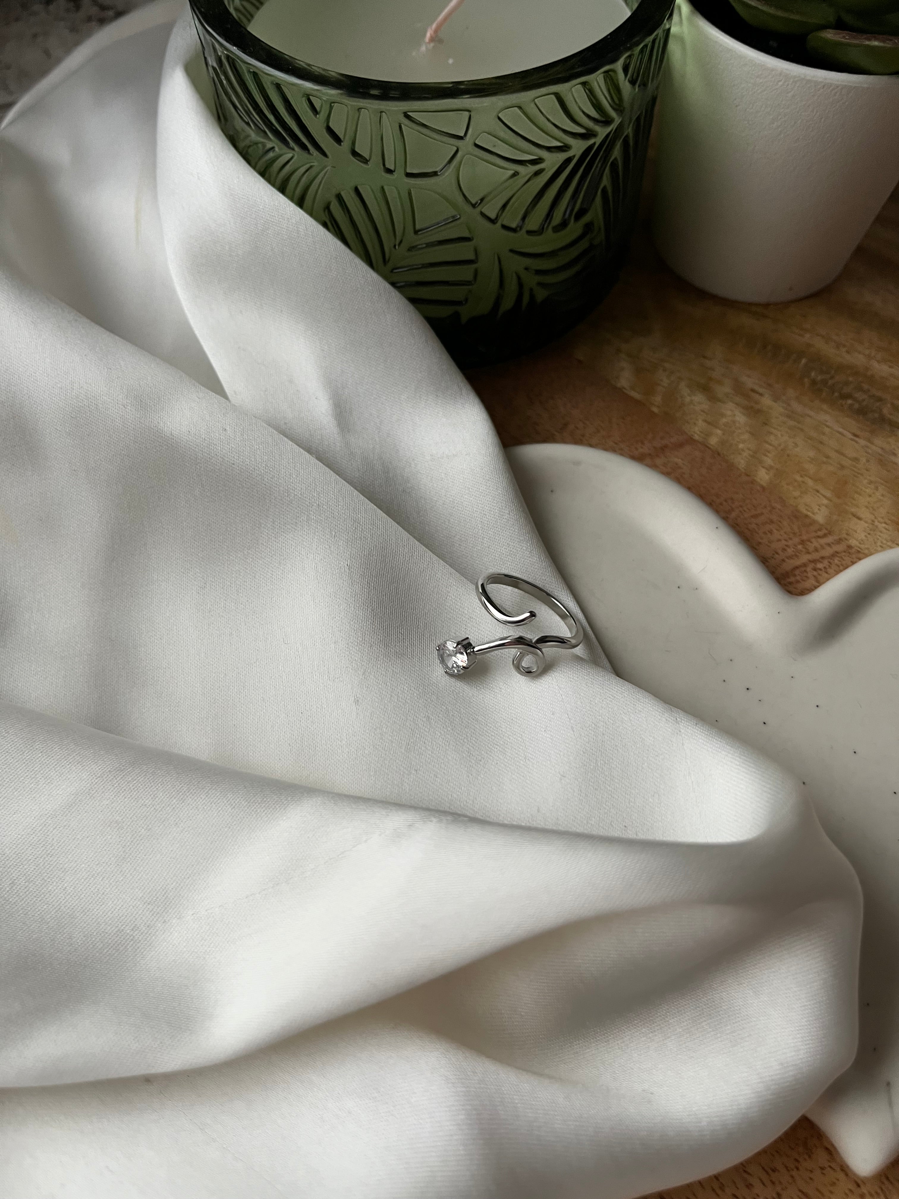 Agata Silver Ring