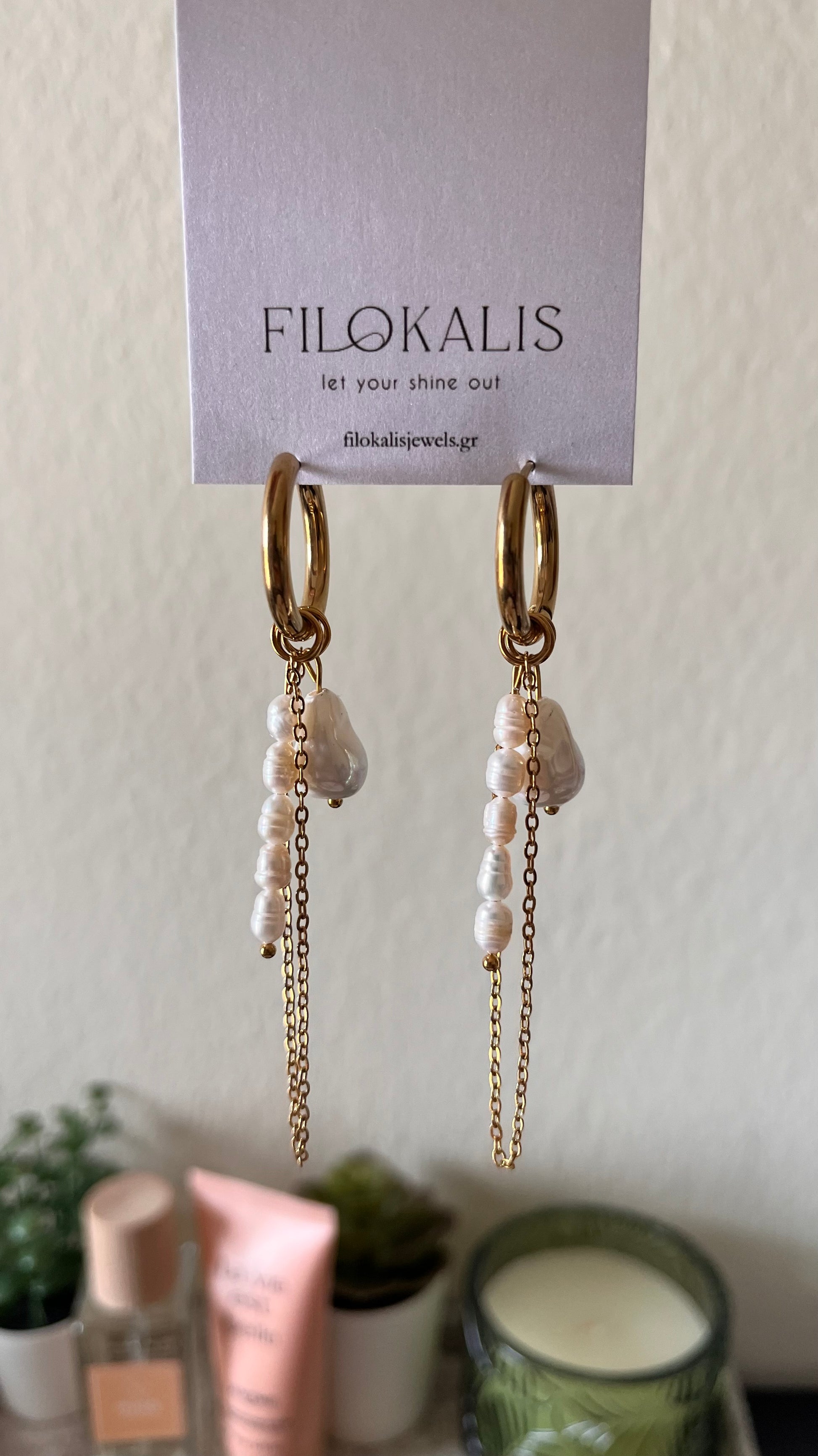Sia gold earrings