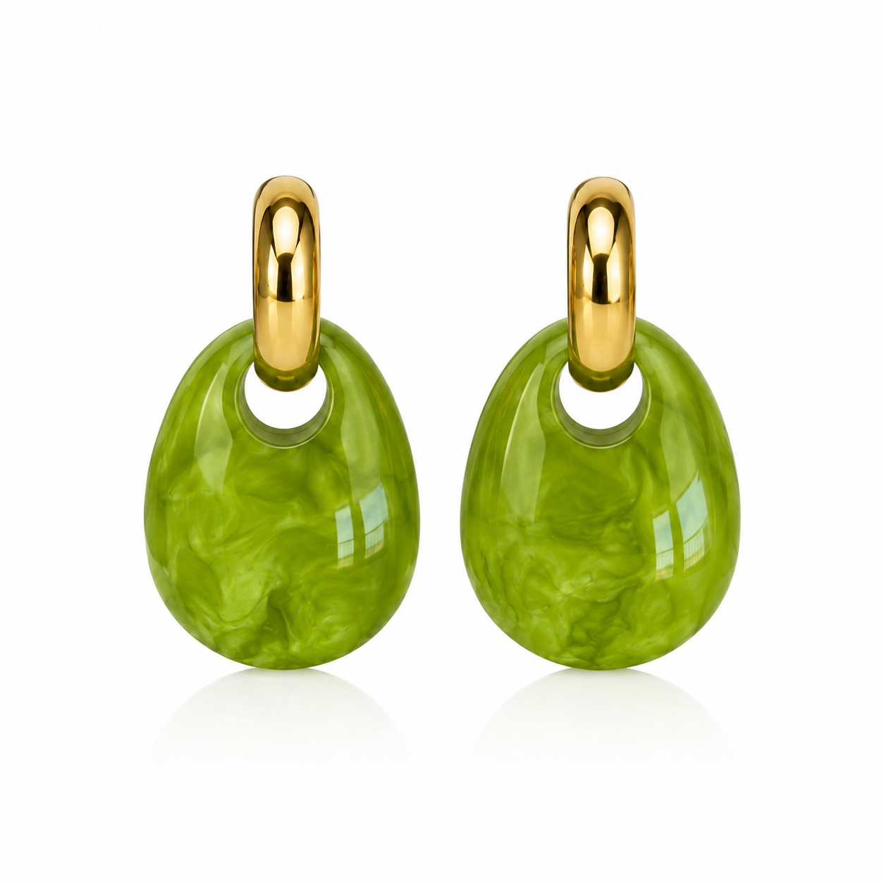 Lime earrings